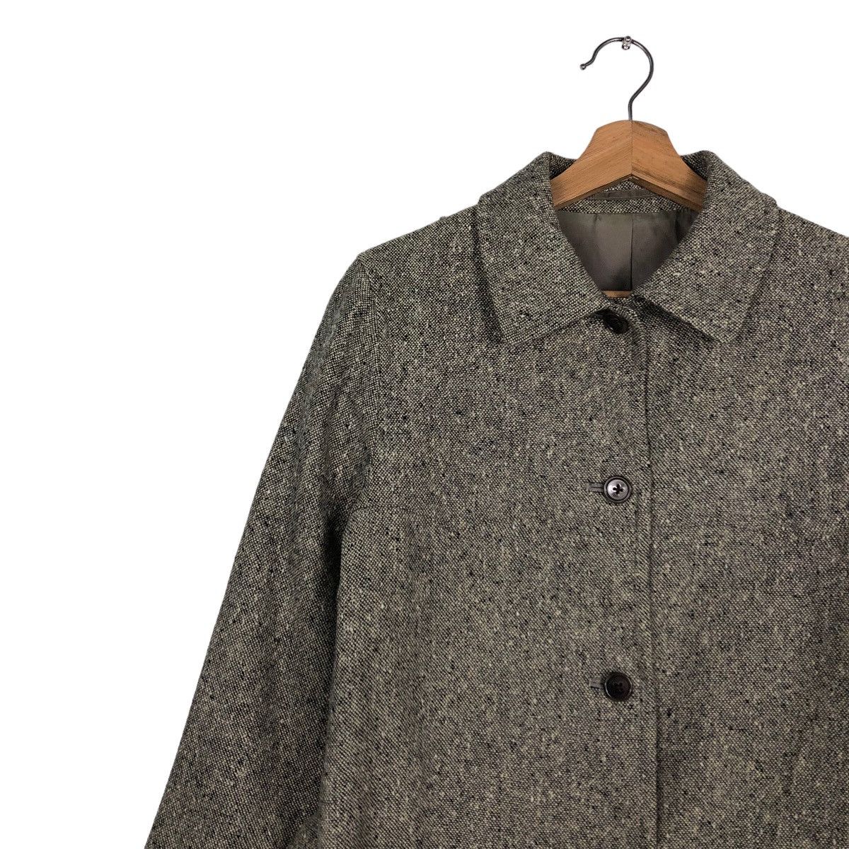 Margaret Howell 🔥Rich Grey - Long Coats Fly Jackets Wool Herringbone Belted Size US M / EU 48-50 / 2 - 7 Thumbnail