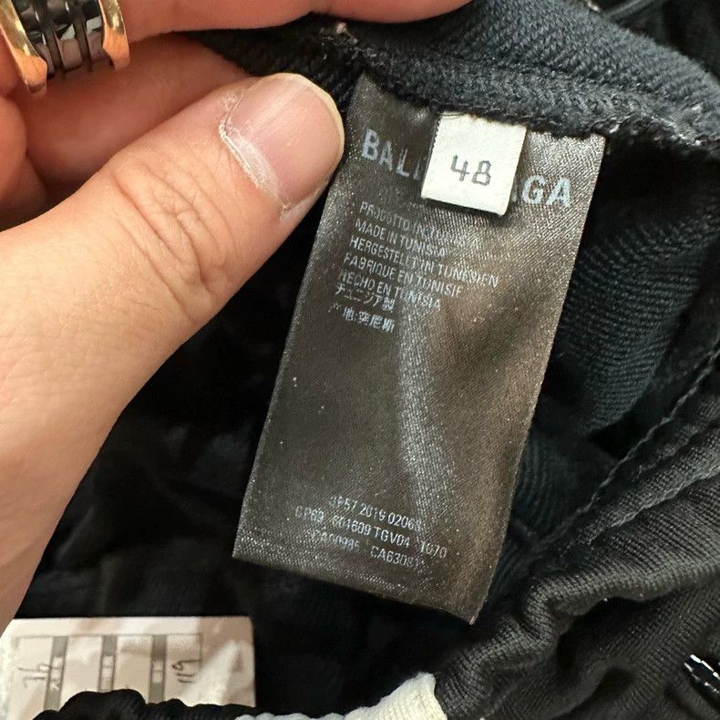 Balenciaga Balenciaga Black and white embroidered trousers with doubl Size US 32 / EU 48 - 7 Thumbnail