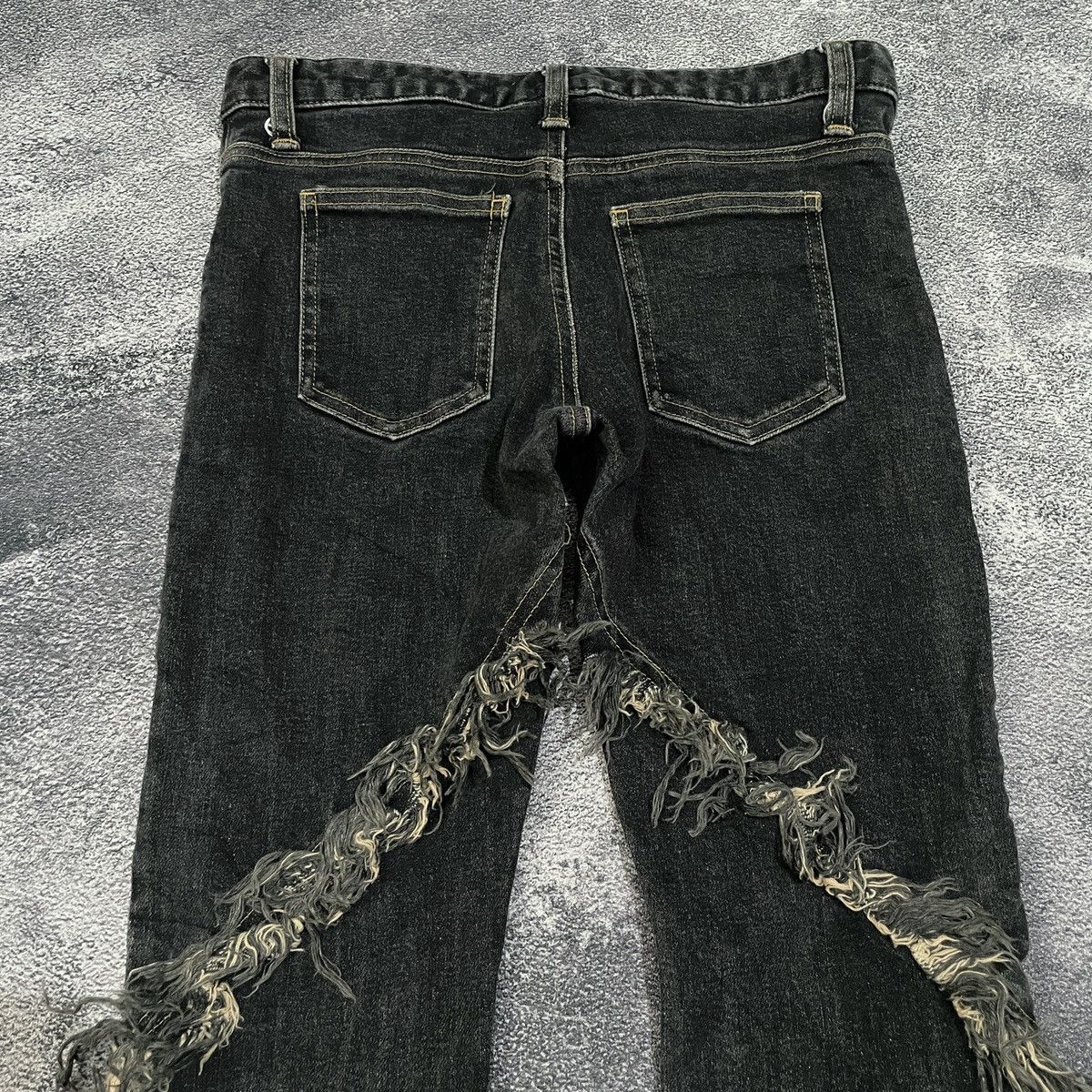 If Six Was Nine 🔥insane Silver Ash y2k japanese style flare jeans Size US 28 / EU 44 - 3 Thumbnail