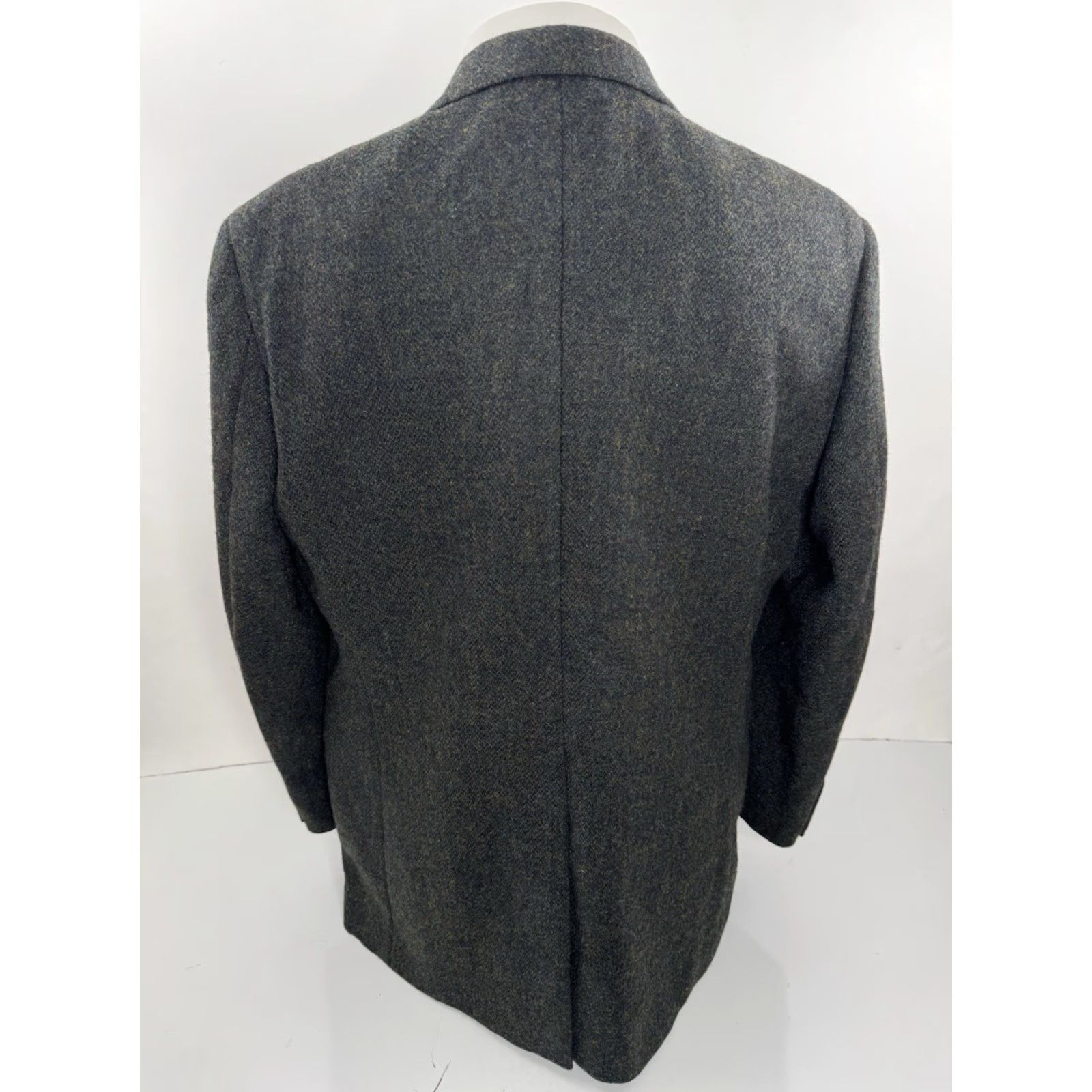 Brooks Brothers BROOKS BROTHERS Blazer Jacket Tweed Wool 44 R Green Purple Gold Men Size 44 Blazer Tweed Wool Vintage: No Size 44R - 4 Thumbnail