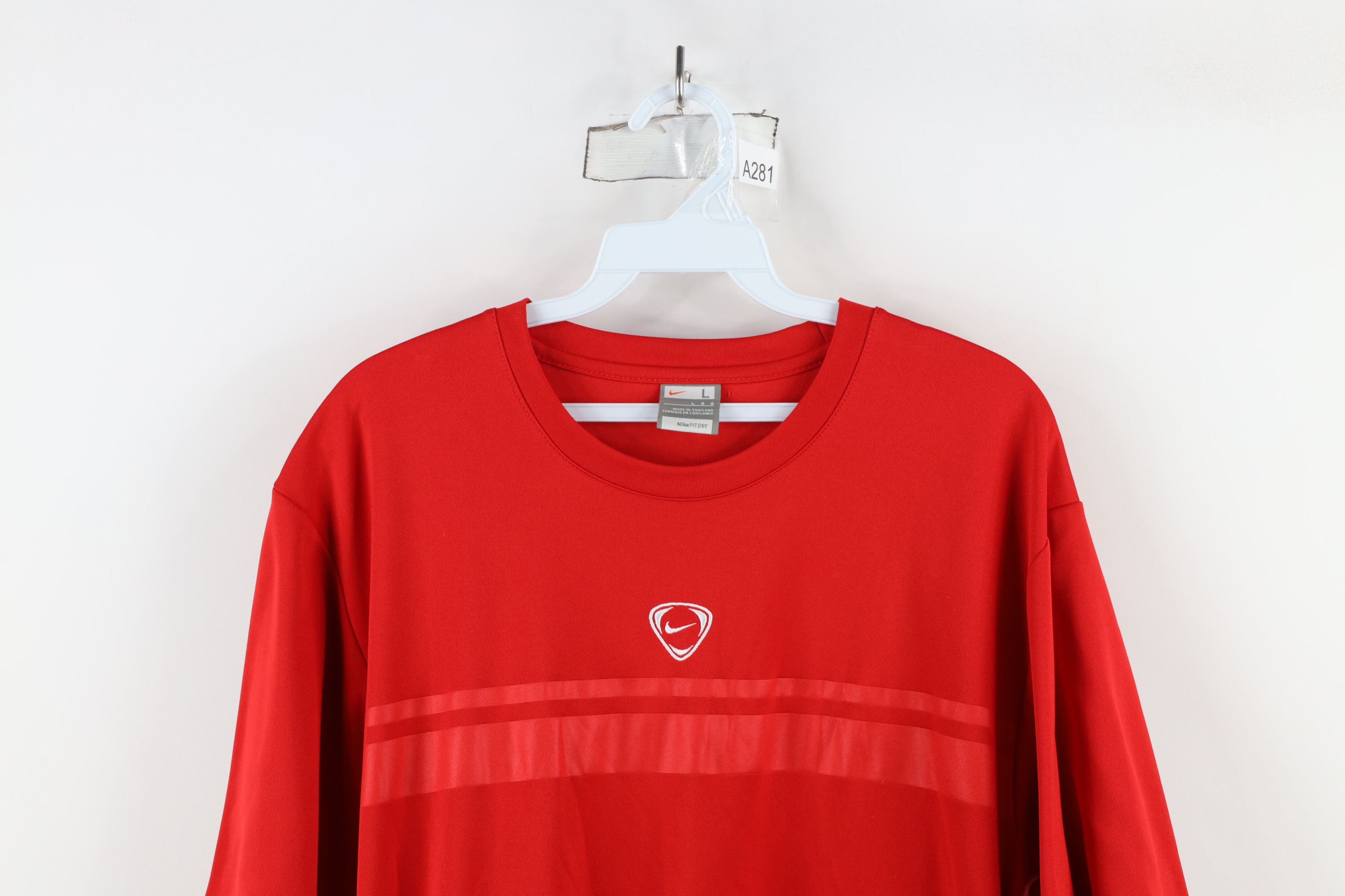 Nike × Vintage Vintage Nike Total 90 Center Swoosh Soccer Jersey Football Size US L / EU 52-54 / 3 - 2 Thumbnail