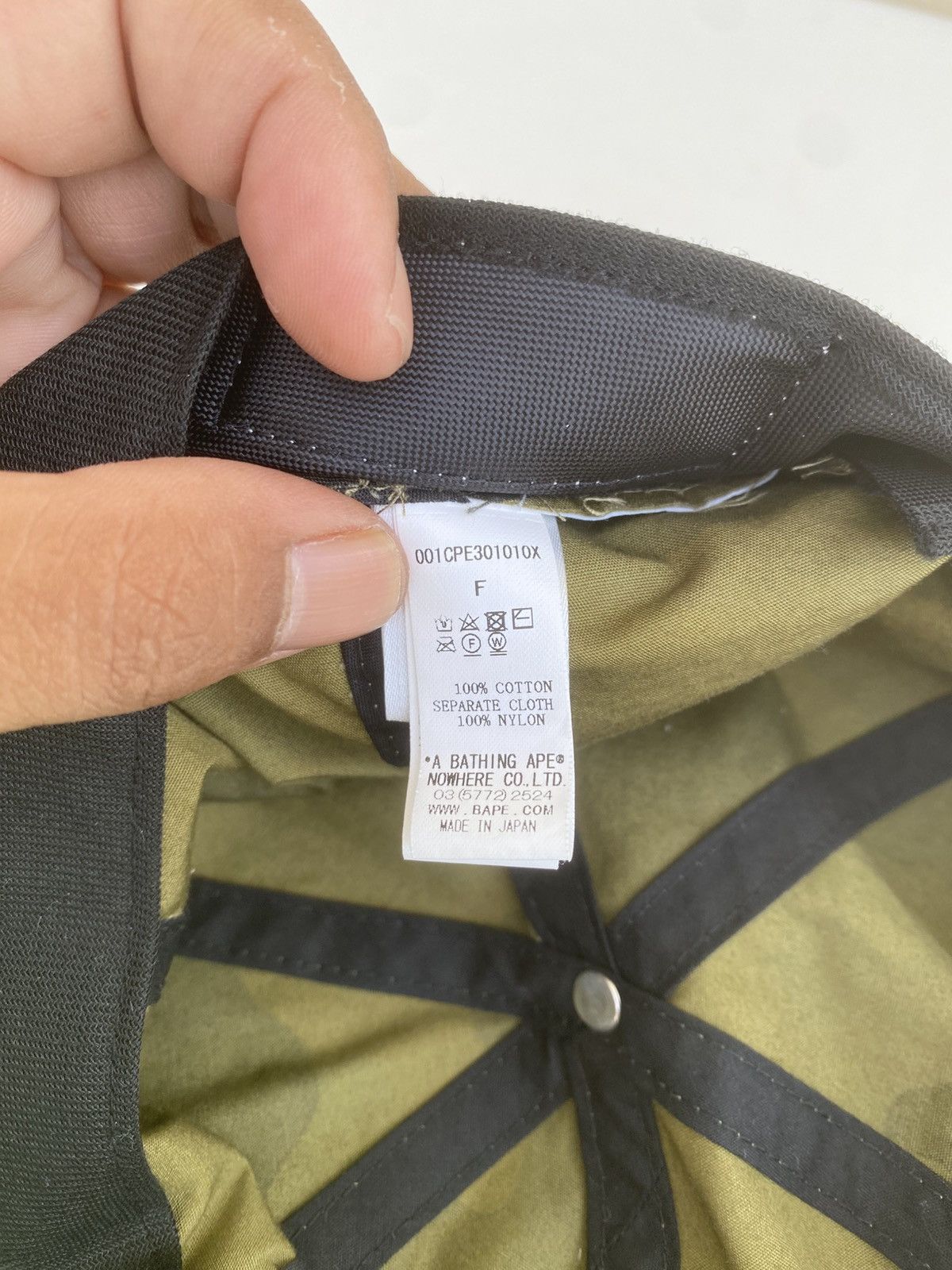 Bape Rare Bape 1st Camo Panel Green Cap/Hat Size ONE SIZE - 14 Thumbnail
