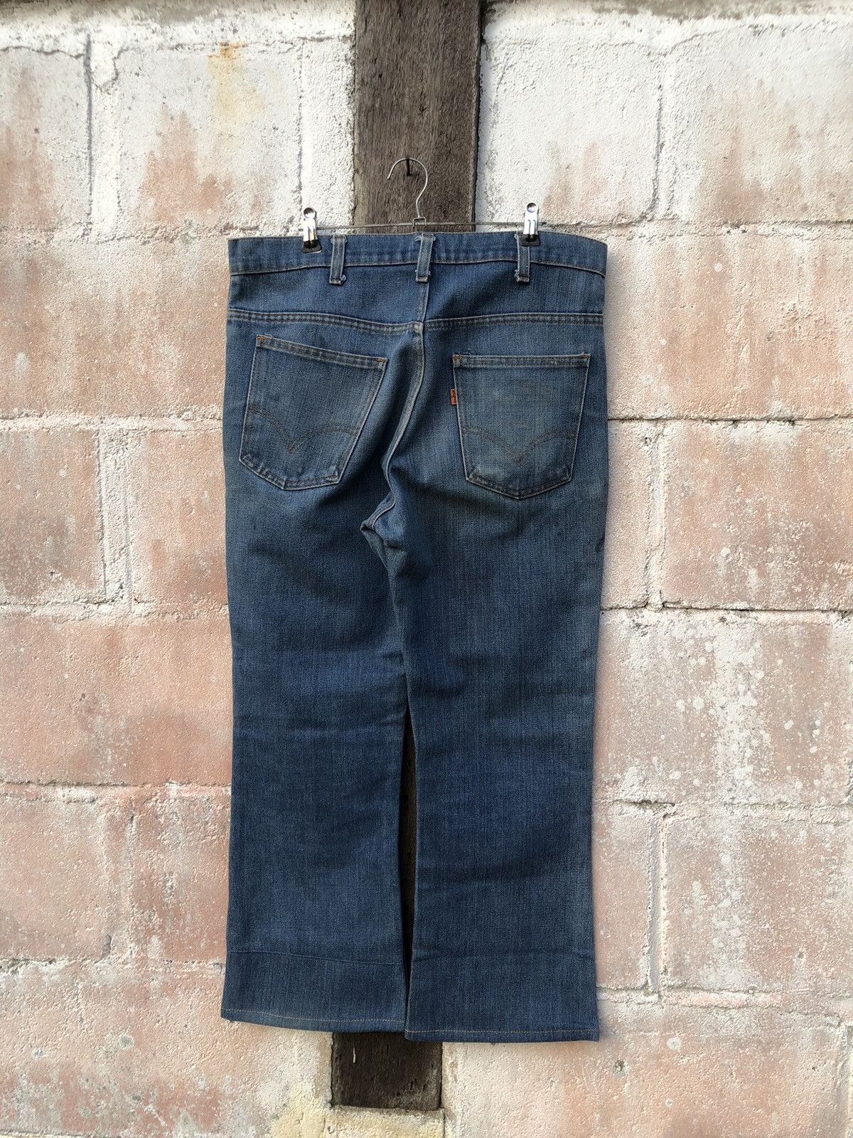 Levi's × Vintage Vintage Levi’s 555 Orange Tag Flared Bootcut Size US 34 / EU 50 - 6 Thumbnail