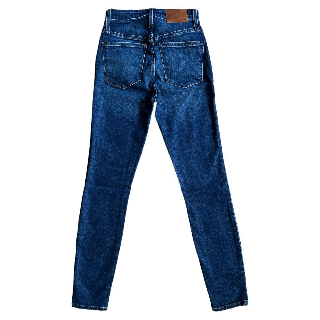 J.Crew J.CREW Dry Den Blue Wash Curvy Toothpick Jeans, US24 Size 24" / US 00 / IT 34 - 2 Thumbnail