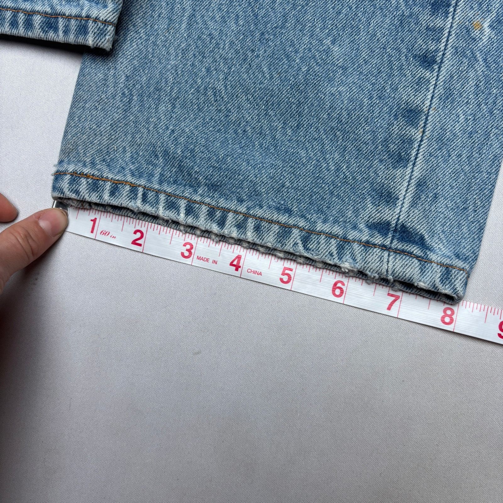 Levi's × Vintage VTG 90s Levi's 501 XX Distressed Straight Leg Jeans 32x29.5 Size US 32 / EU 48 - 9 Thumbnail