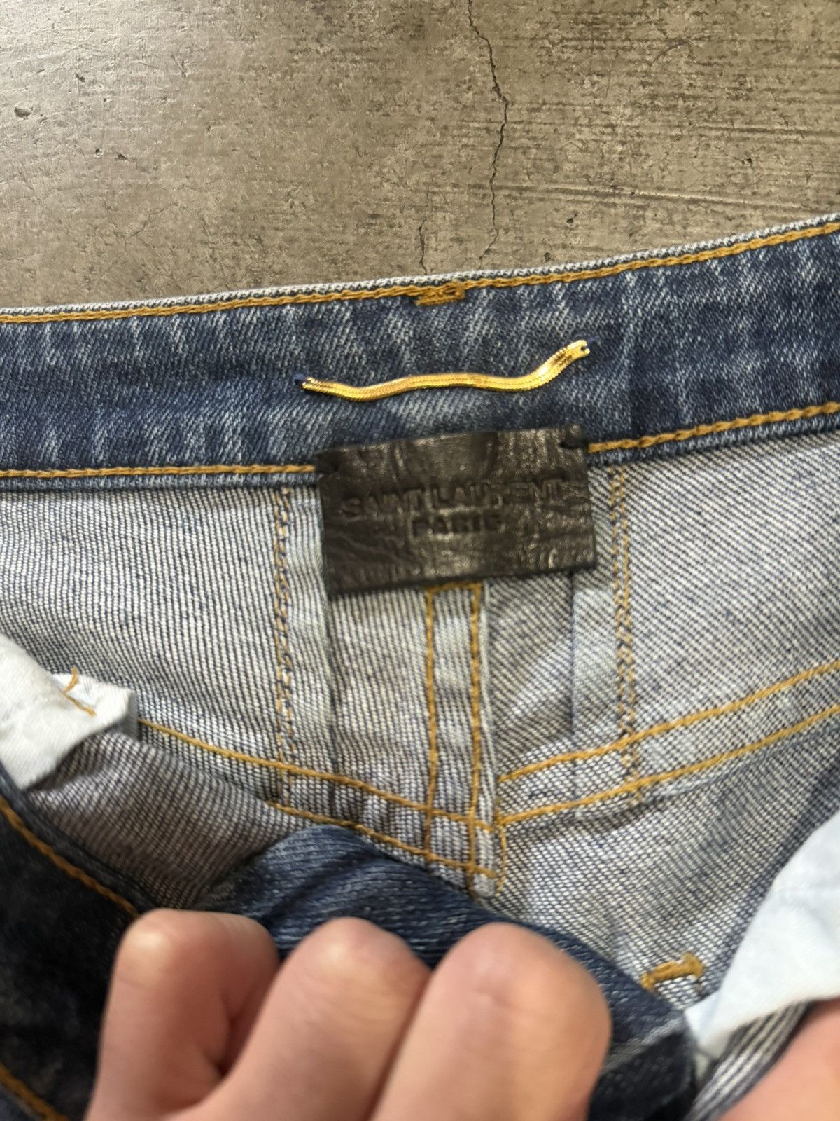 Saint Laurent Paris Womens SS2015 Hedi Slimane D04 Denim New with Tags Size US 28 / EU 44 - 4 Thumbnail