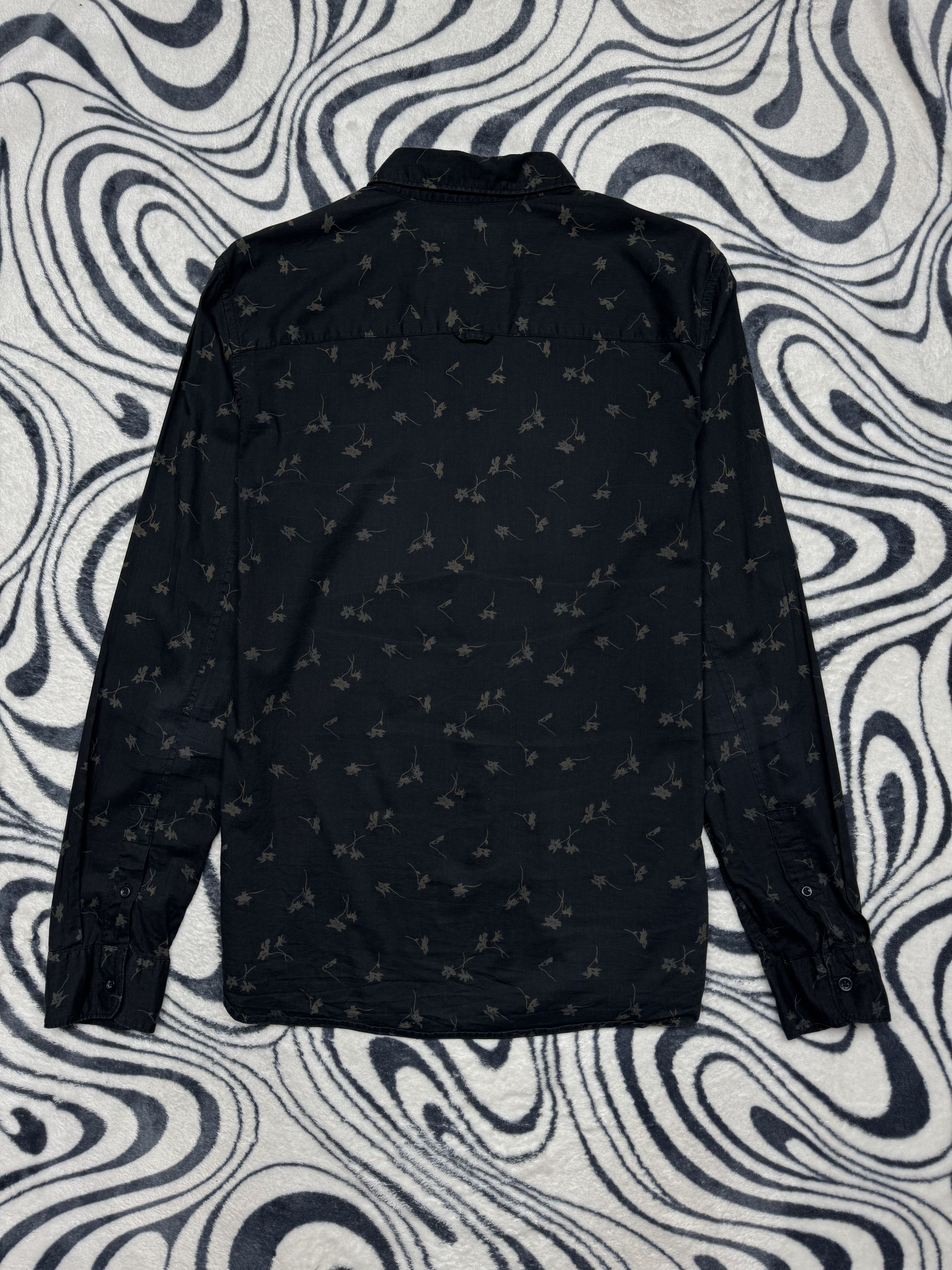 Allsaints AllSaints Mens Dedham Long Sleeve Floral Print Shirt Size US XS / EU 42 / 0 - 5 Thumbnail