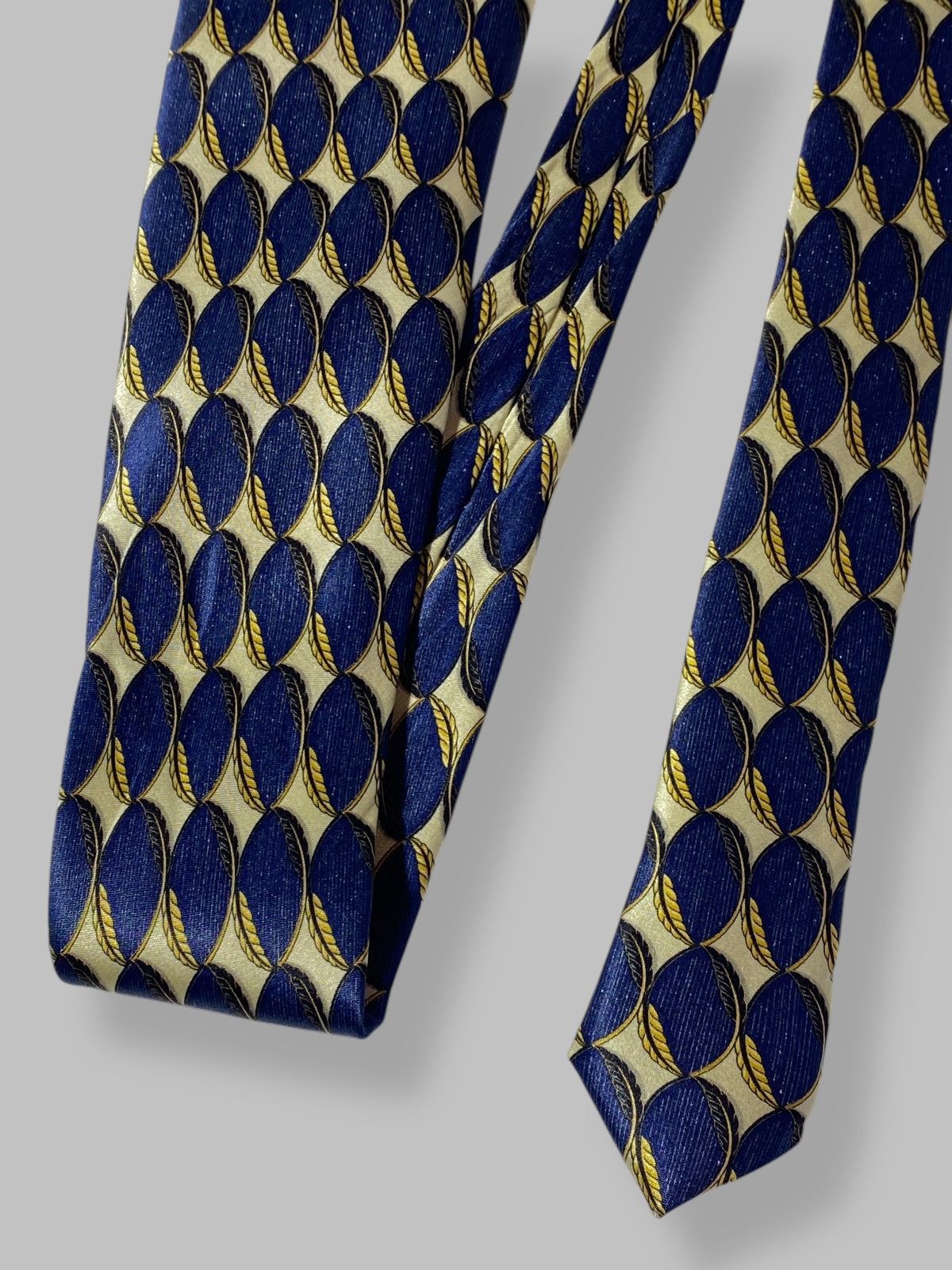 Lanvin Vintage Lanvin Silk Tie All Over Print Made in France Size ONE SIZE - 11 Thumbnail