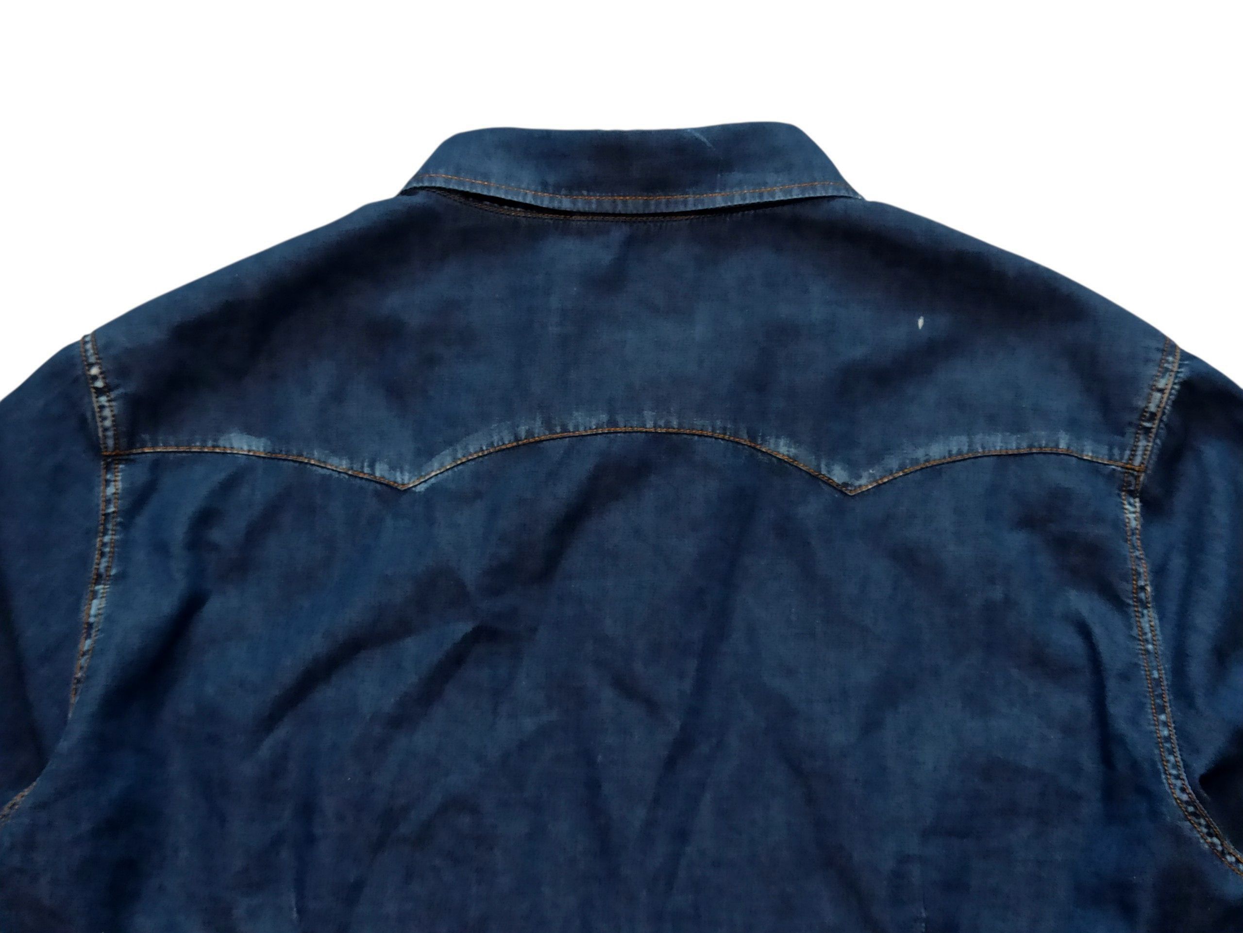 Daniele Alessandrini Daniele Alessandrini Italian Slim Fit Denim Shirt Size US M / EU 48-50 / 2 - 7 Thumbnail