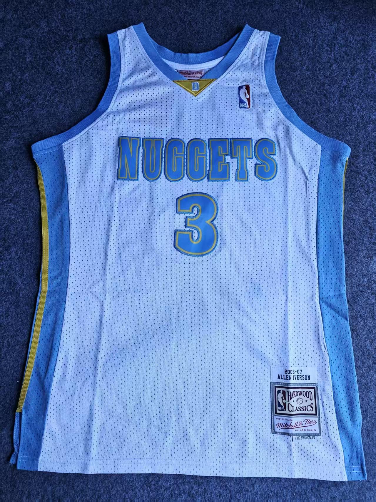 NBA 2006 07 Denver Nuggets 3 Allen Iverson Jersey Size US M / EU 48-50 / 2 - 1 Thumbnail