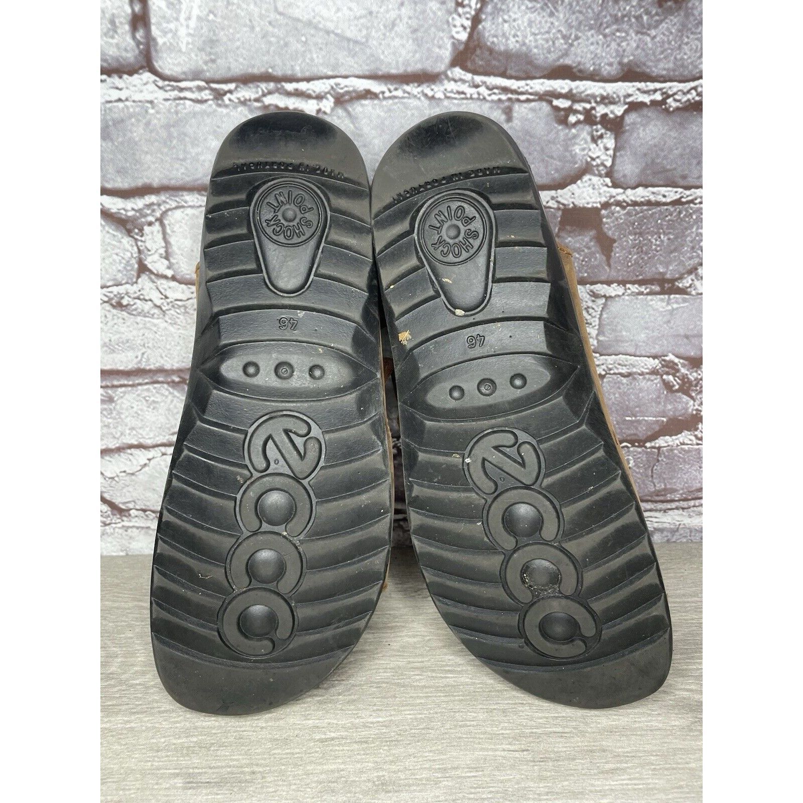 Ecco Ecco Cosmo Brown Leather Casual Comfort Cork Strap Sandals M Size US 13 / EU 46 - 13 Thumbnail