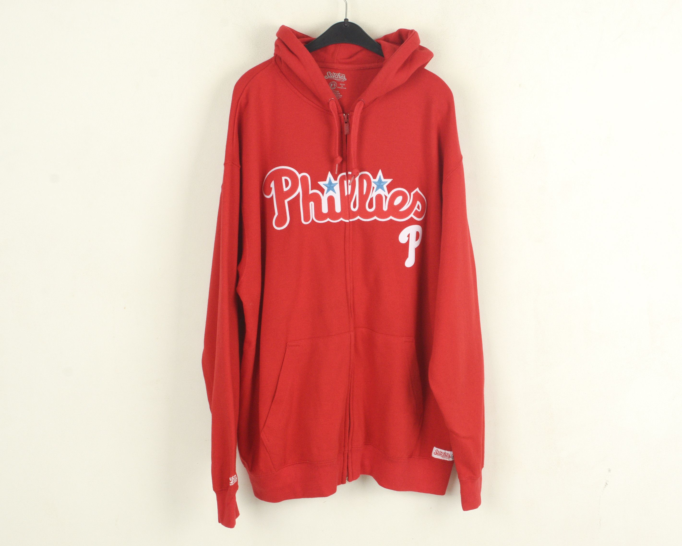 MLB Philadelphia Phillies Stitches Men L Hoodie Sweatshirt Red Size US L / EU 52-54 / 3 - 1 Thumbnail
