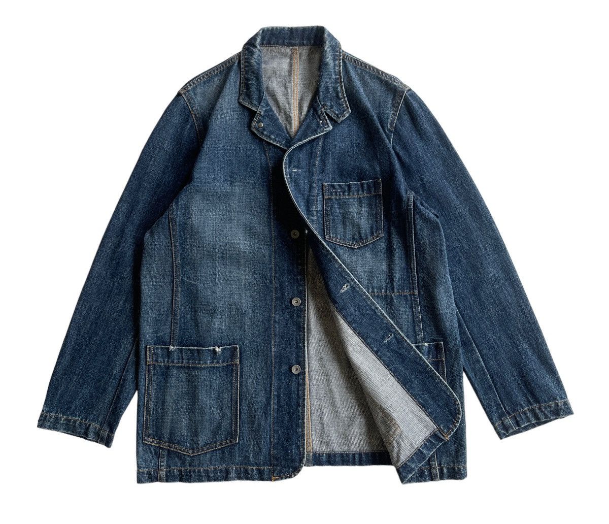 Japanese Brand Japanese Oversize Denim Workers Jacket Size US M / EU 48-50 / 2 - 4 Thumbnail