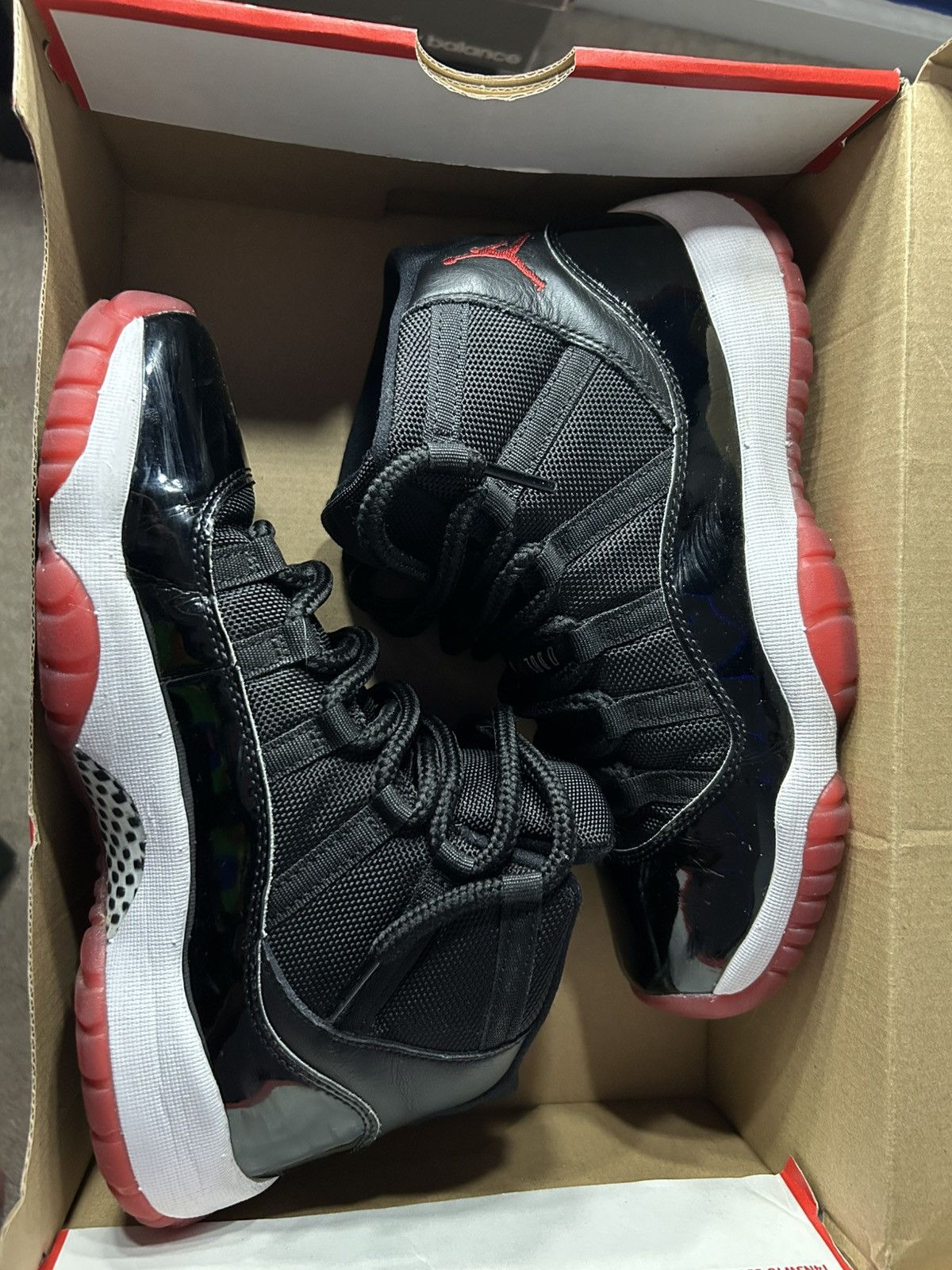 Jordan Brand × Nike Air Jordan 11 Bred Size US 7 / EU 40 - 1 Thumbnail