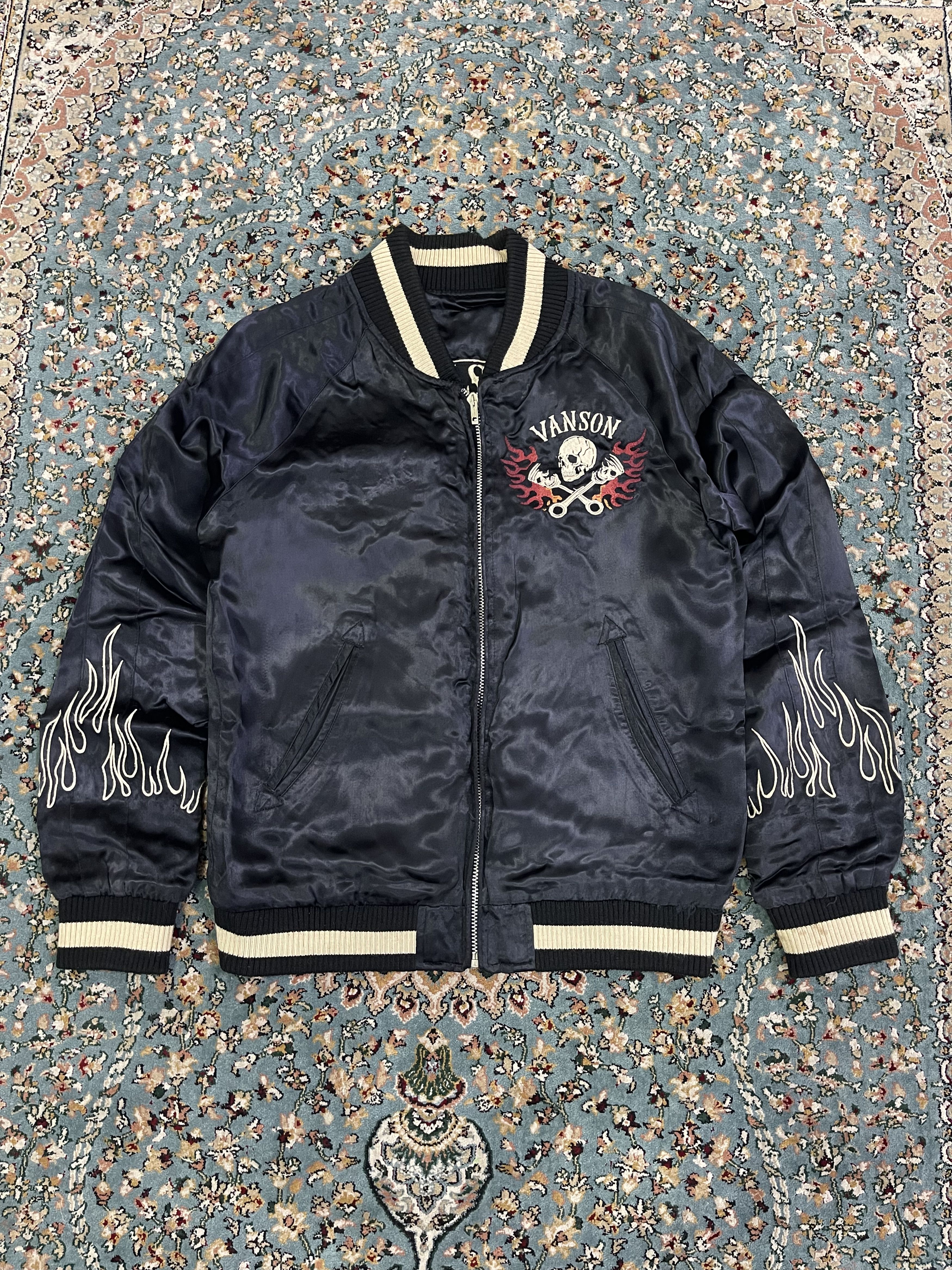 Vanson Leathers RARE Vanson Sukajan Sourvenir Satin Jacket Embroidery Size US S / EU 44-46 / 1 - 3 Thumbnail