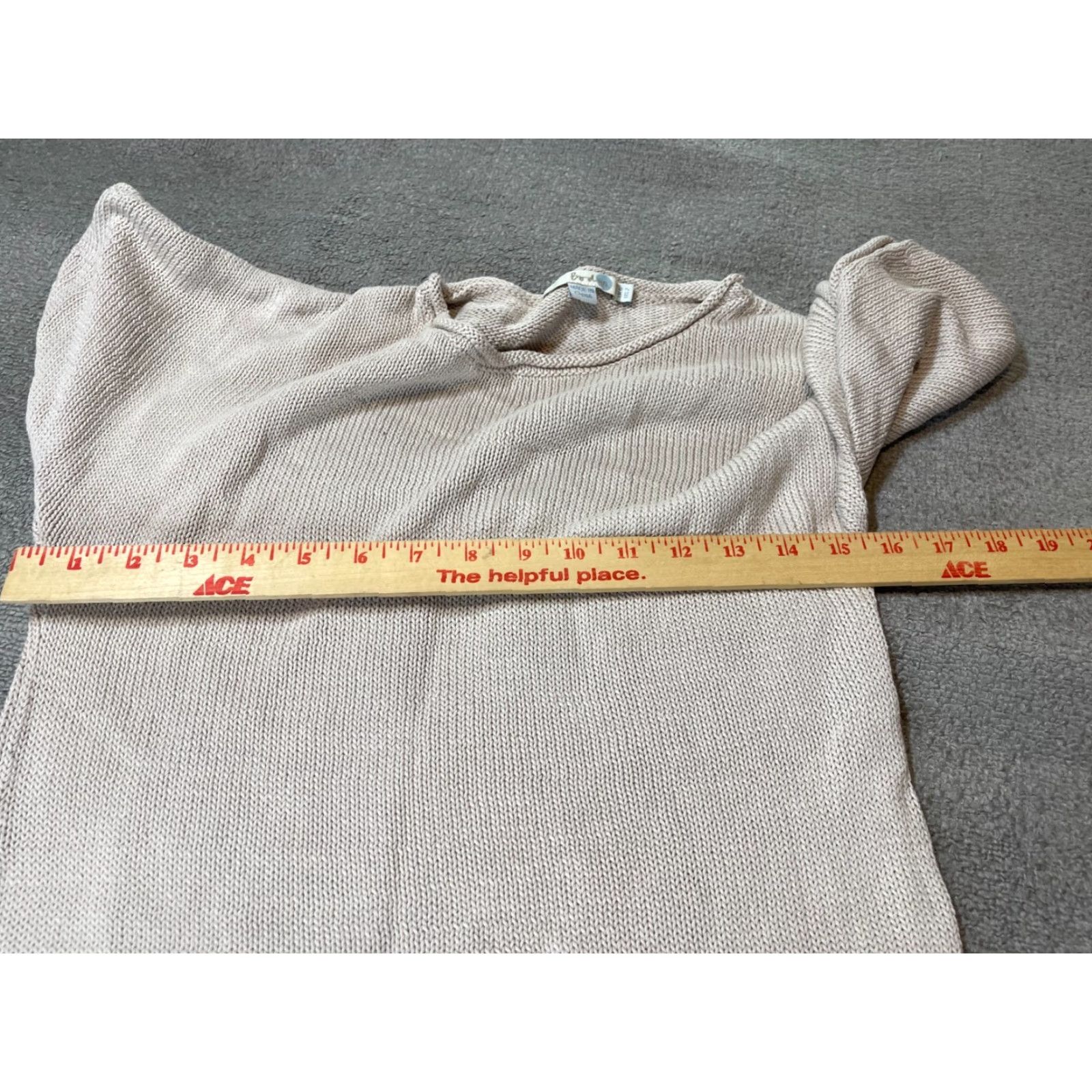 Boden Boden Dress Womens 2 Knit Short Sleeve Beige Blue Retro Sweater Dress Short Sleeve Womens Size 2 Knit Dress Size 26" / US 2 / IT 38 - 3 Thumbnail