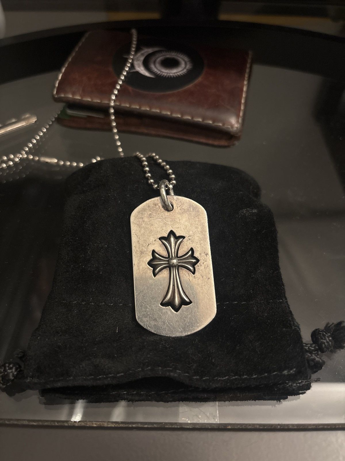 【正規品】CHROME HEARTS CROSS DOGTAG Chrome Hearts Cemetery Dog Tag | eBay