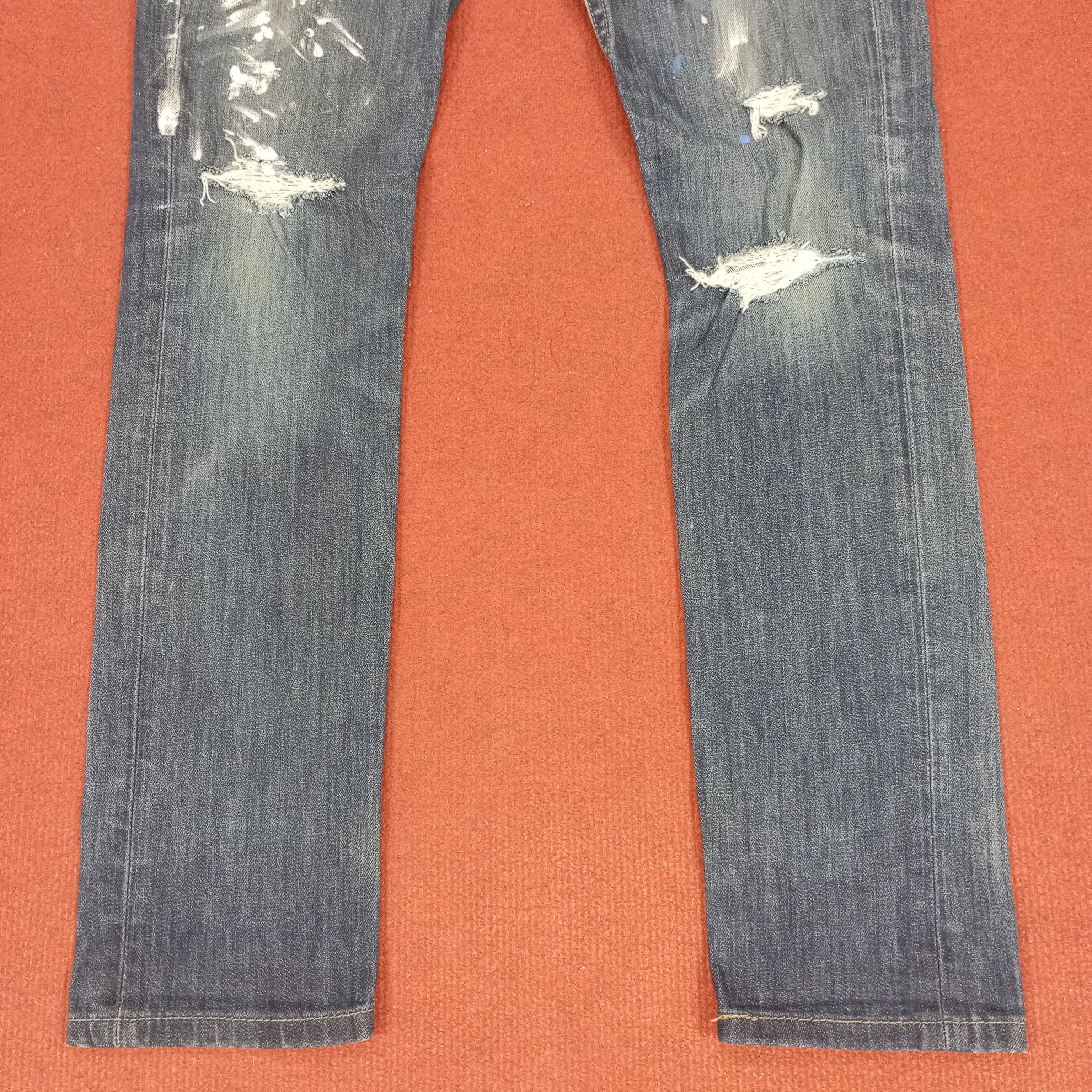Levi's × Vintage Levis Streetwear Rock Punk Style Distressed Jeans Size 29" - 3 Thumbnail