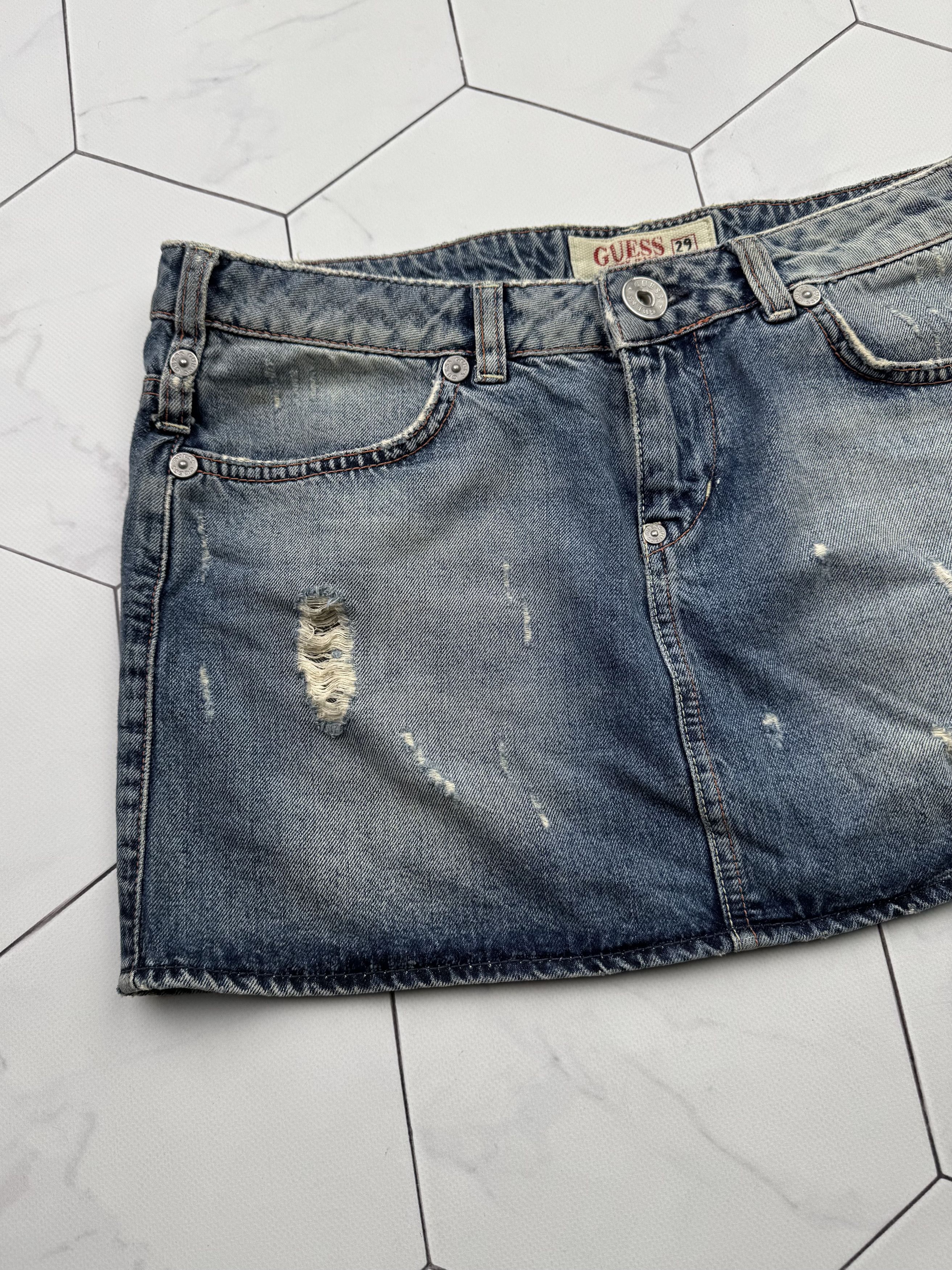 Guess Guess Vintage Mini Skirt (B198) Size 29" - 2 Thumbnail