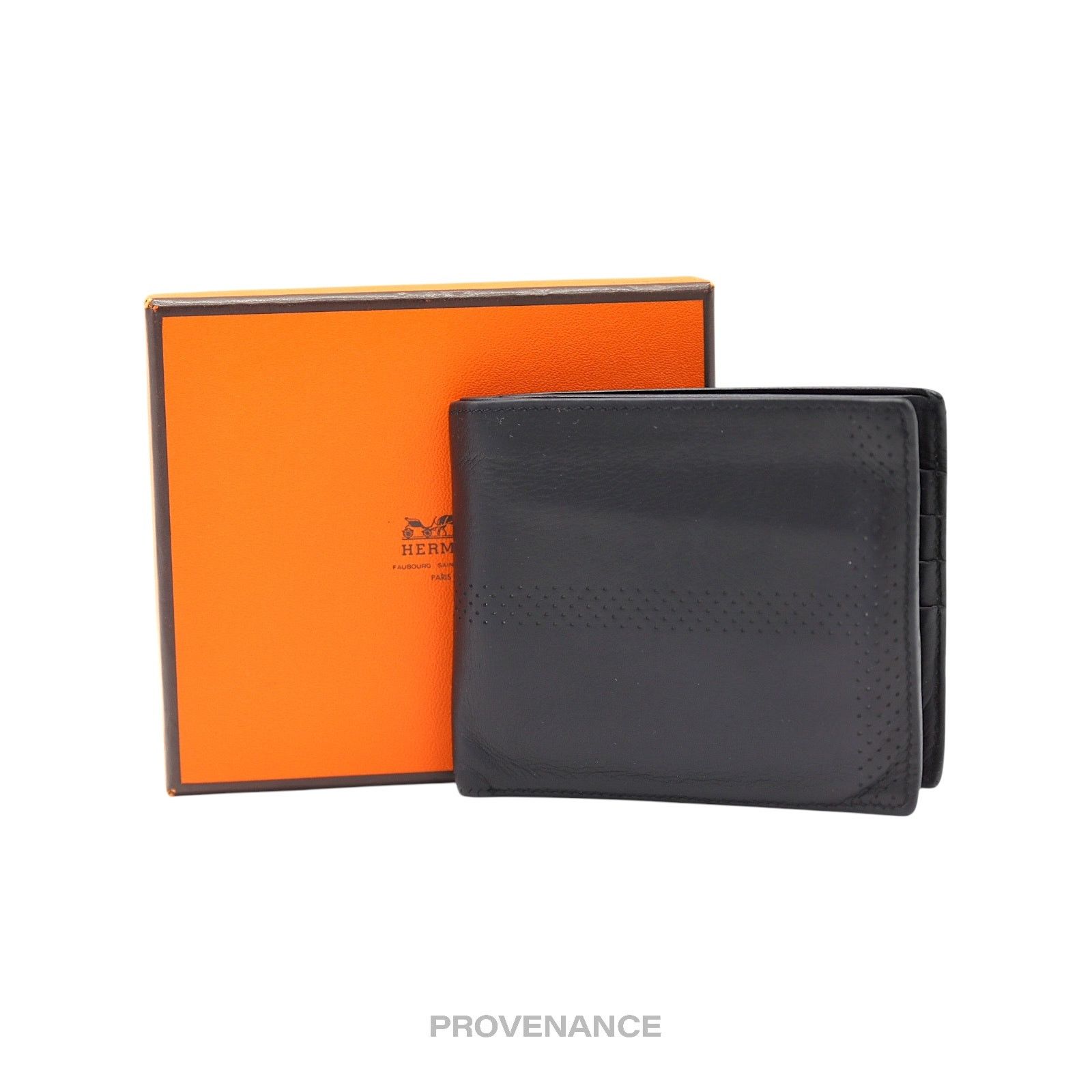 Hermes 🔴 Hermès 8CC Bifold Wallet - Black Perforated H Size ONE SIZE - 1 Thumbnail