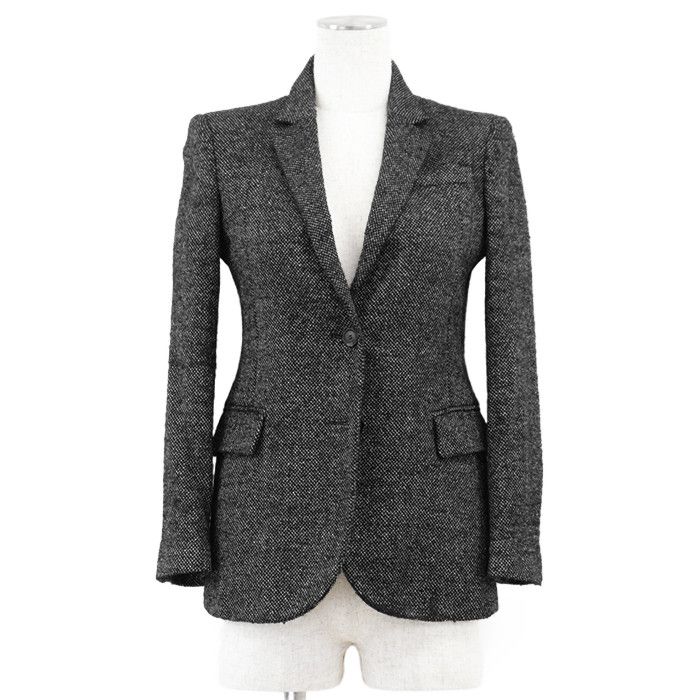 Gucci Gucci Gucci Tweed Wool Silk Tailored Jacket Textile Outerwear DUTY FREE for USA Size ONE SIZE - 1 Thumbnail