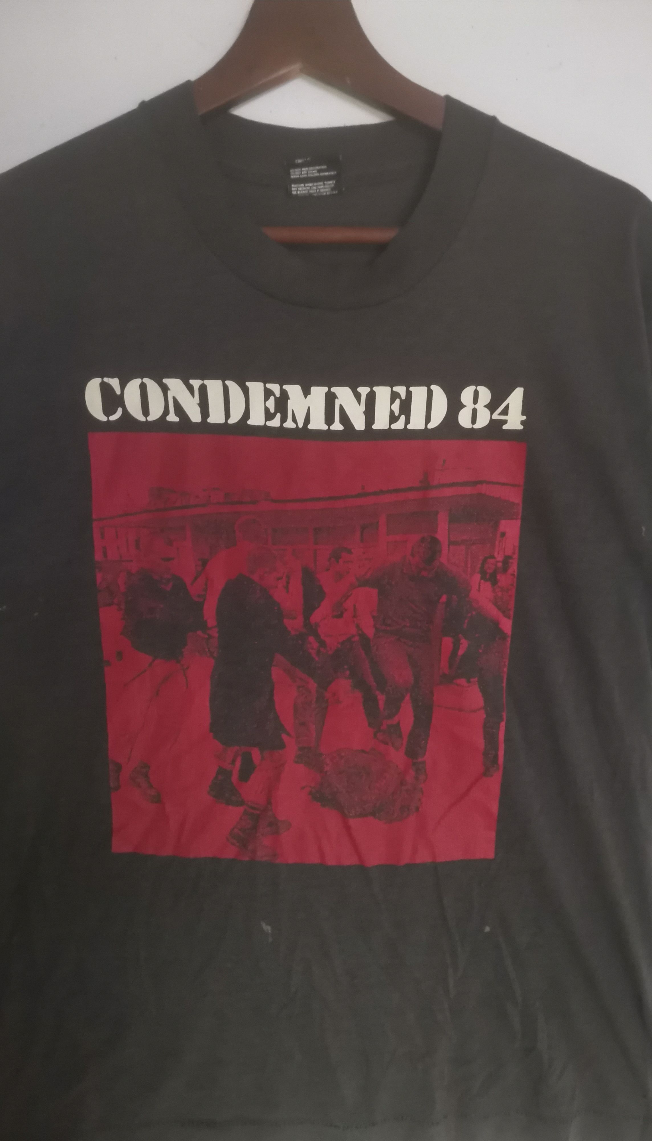 Rare vintage Condemned 84 English Oi band t-shirt