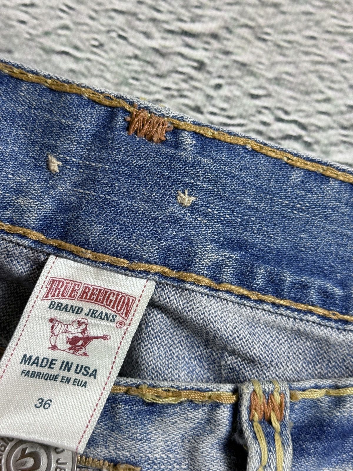 True Religion True Religion blue jeans Y2K Geno vintage thick stitching Size US 36 / EU 52 - 8 Thumbnail