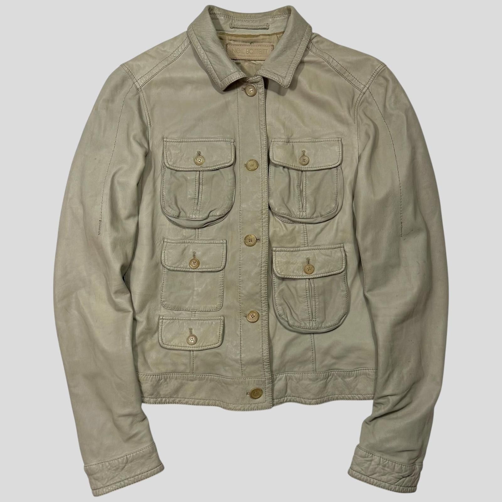 Neil Barrett Neil Barrett 00’s Brad Pitt Leather Multipocket Jacket XS/S Size US S / EU 44-46 / 1 - 1 Thumbnail