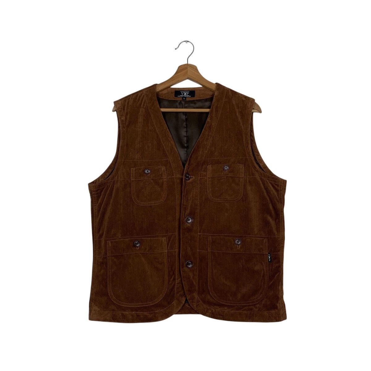 Playboy PLAYBOY Four Pocket Vest Casual Wear #1867-C81 Size US L / EU 52-54 / 3 - 1 Thumbnail