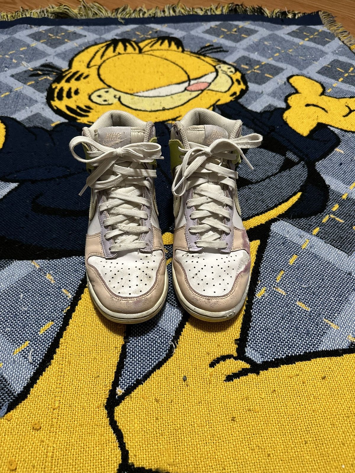 Nike Nike Dunk High Lemon Twist 2021 Size US 6.5 / IT 36.5 - 2 Thumbnail