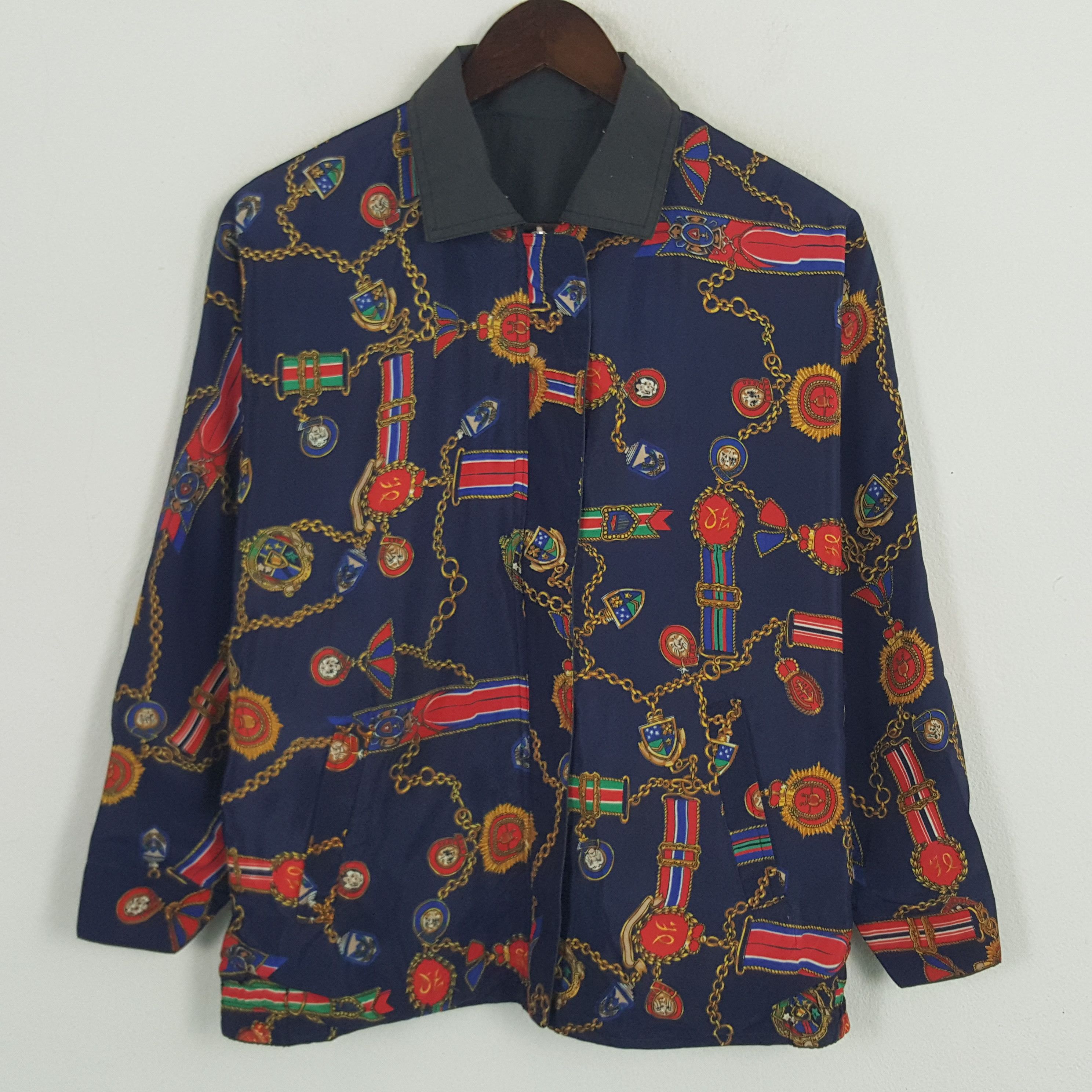 Designer × Vintage Vintage Designer Reversible Bomber Jacket Size L / US 10 / IT 46 - 1 Thumbnail