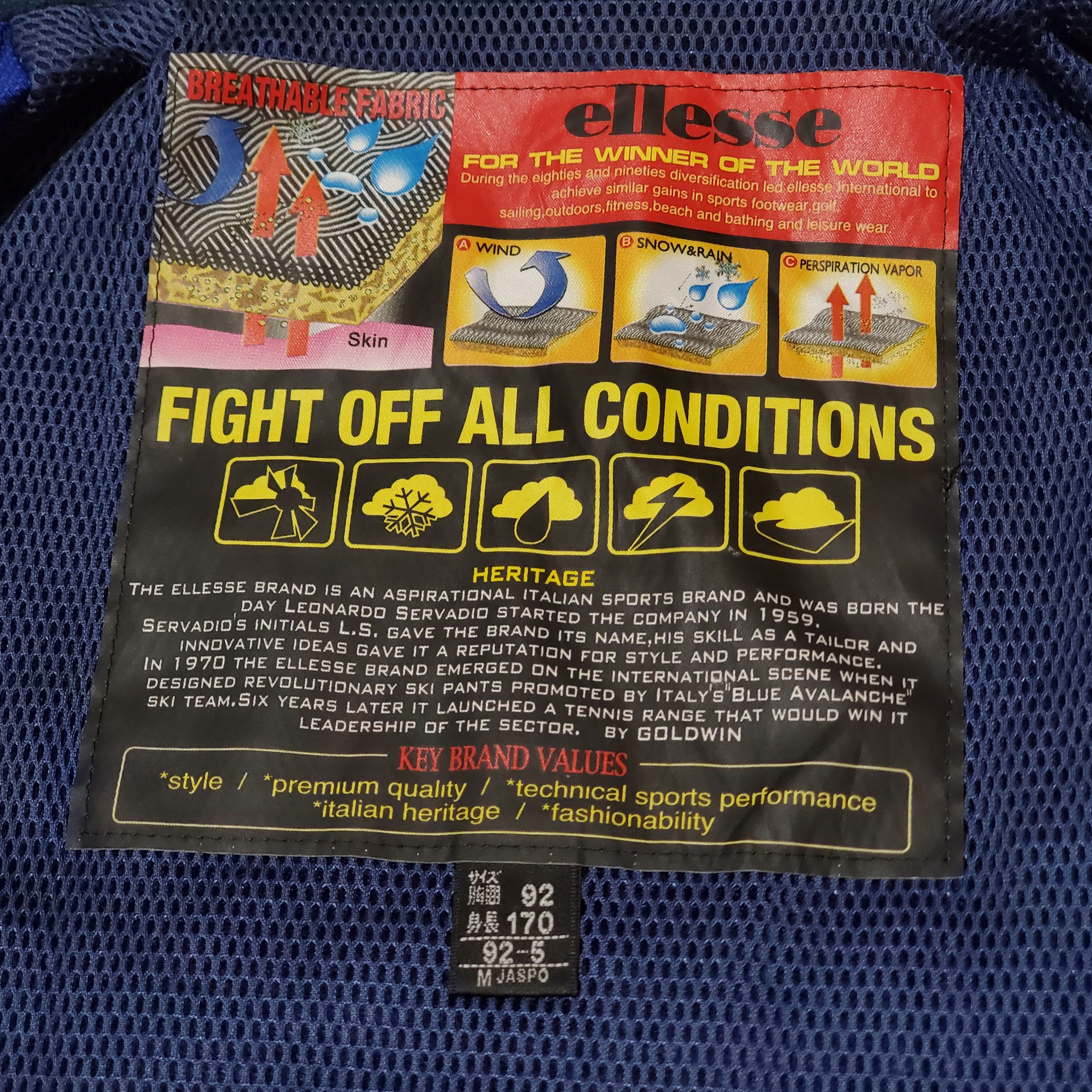 Ellesse × Goldwin Vintage ELLESSE FRANCE SKI GOLDWIN Japanese Brand Jacket Size US M / EU 48-50 / 2 - 3 Thumbnail