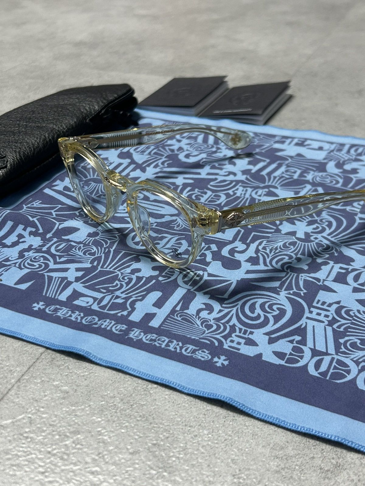 Chrome Hearts Chrome Hearts Peter Arnell Clear Gold Glasses Size ONE SIZE - 8 Thumbnail