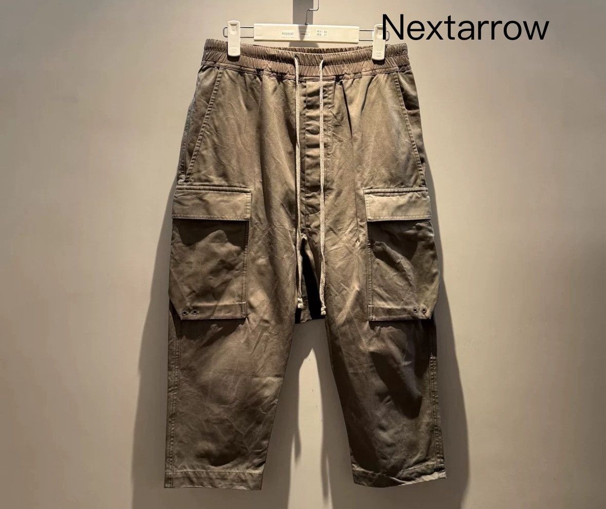 Rick owens mainline classic drawstring pocket cropped pants