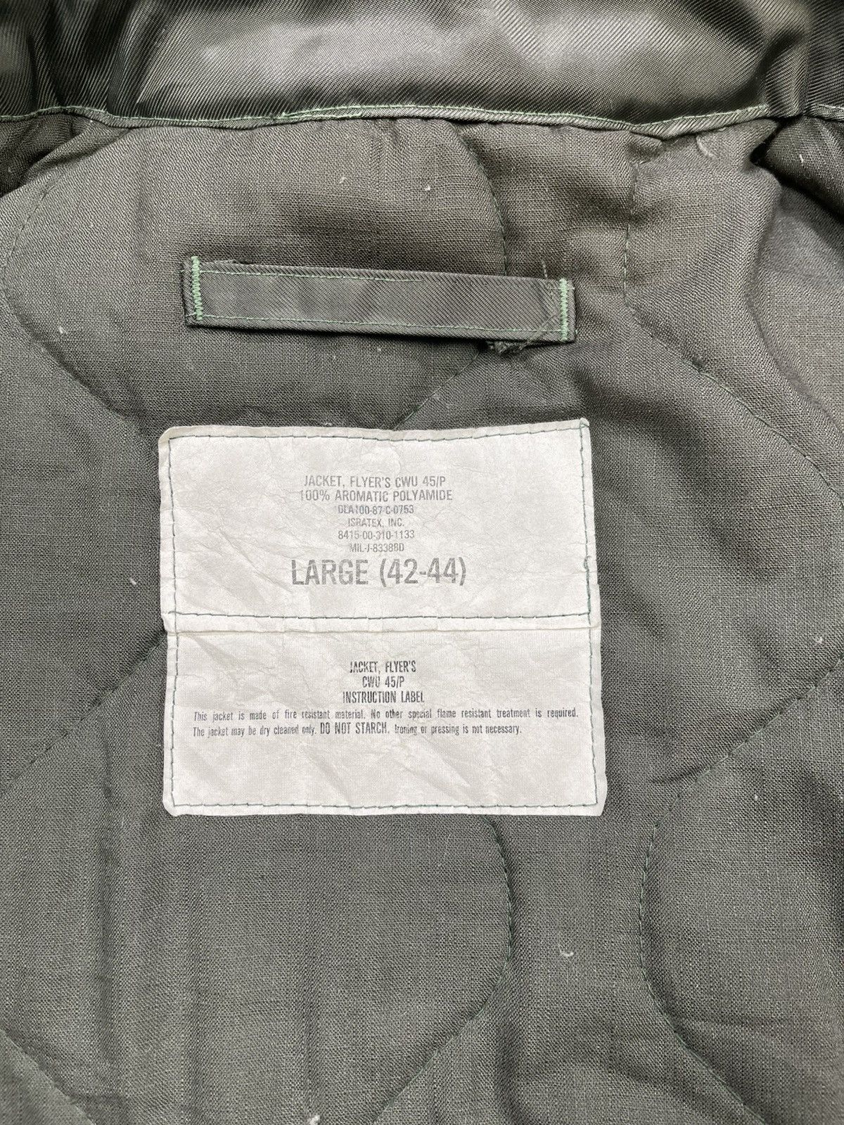 Alpha Industries Vtg Military Type CWU 45/P DLA 100-87-C-0753 Size US L / EU 52-54 / 3 - 23 Thumbnail