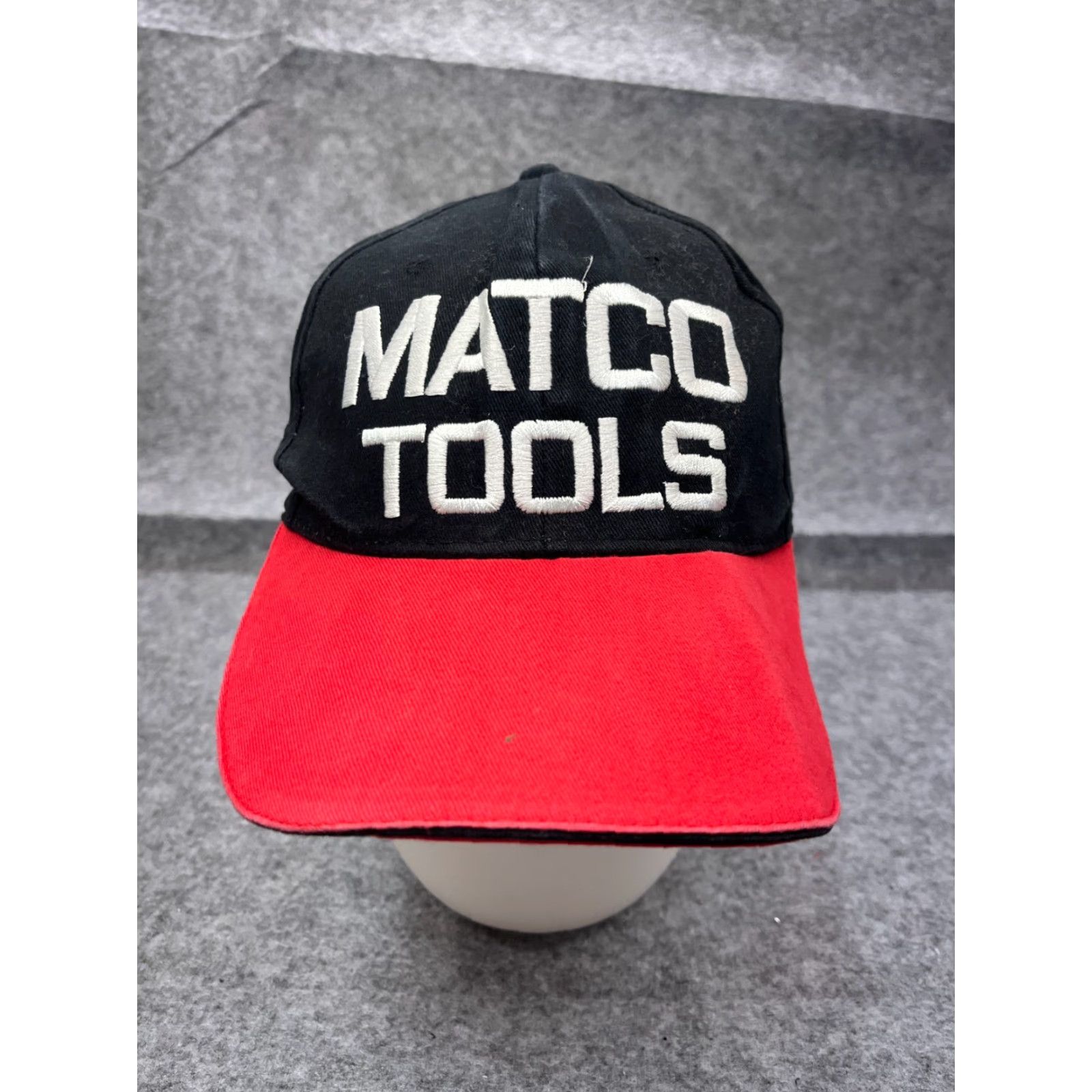 Vintage Matco Tools Hat Cap Snap Back Adult One Size Black Red Cotton Mechanic Workwear Twill Logo Tools Baseball Cap Mens Size ONE SIZE - 2 Thumbnail