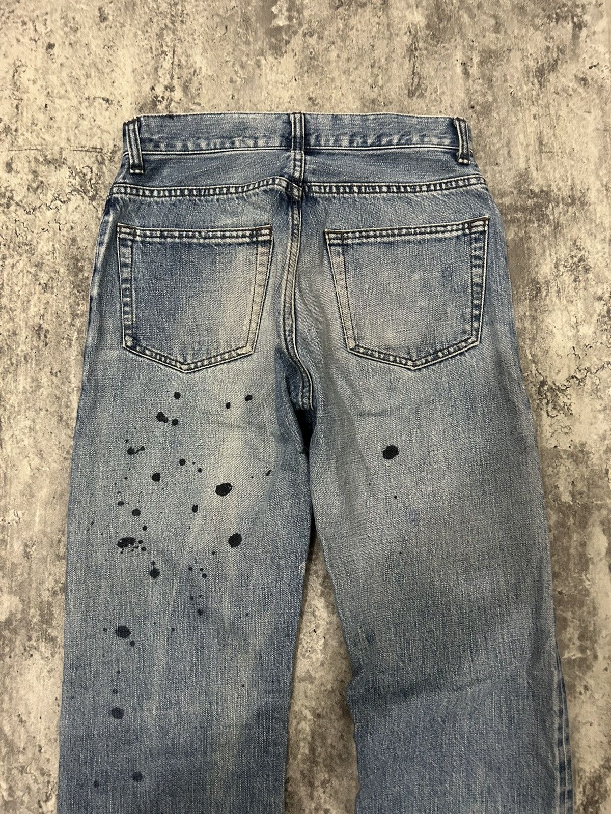 Alberto × Japanese Brand × Jean Vintage Alberto Paris Paint Selvedge Distressed jeans Size US 27 - 9 Thumbnail
