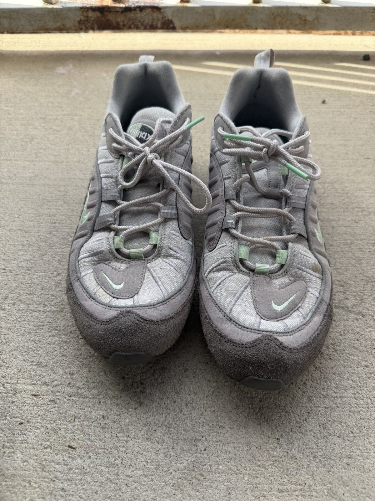 Nike Nike Air Max 98 Mint Vast Gray Size US 12 / EU 45 - 2 Thumbnail