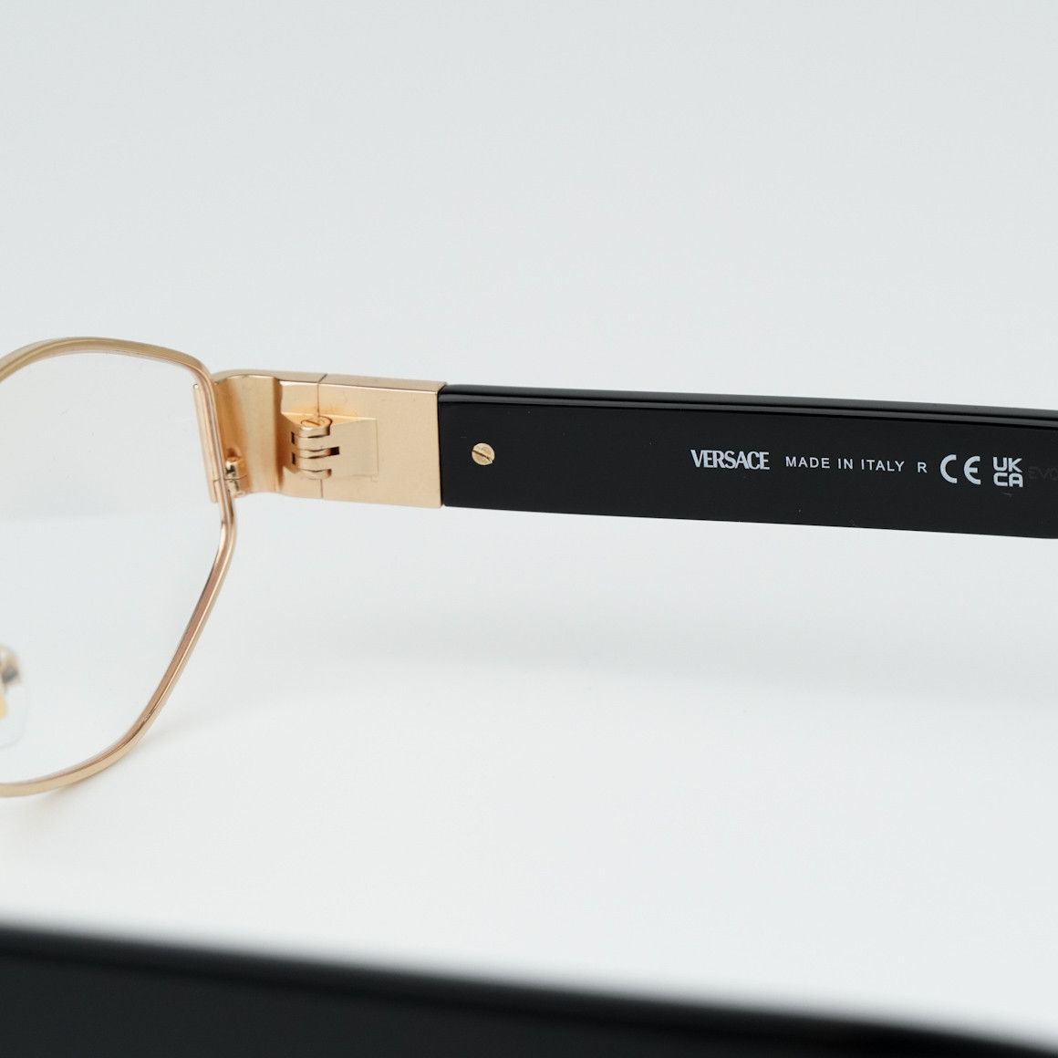 Versace NEW Versace VE1298 1002 Gold Oval Unisex Eyeglasses VE 1298 Size ONE SIZE - 7 Thumbnail