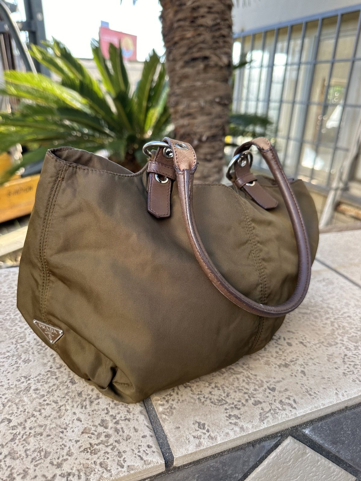Prada Prada Nylon Bag Brown Size ONE SIZE - 3 Thumbnail