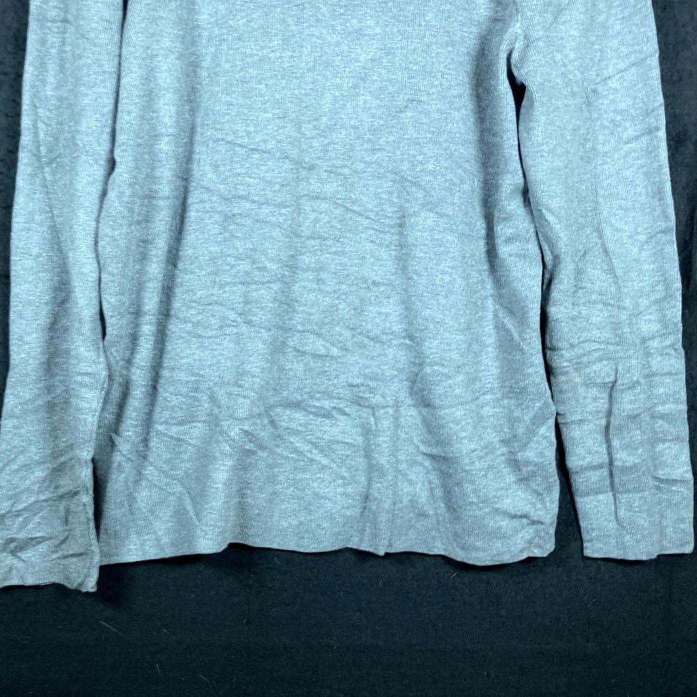 Vintage Chicos Women Sweater Gray Turtleneck Ribbed Pullover Long Sleeve 3 (XL) Size XL / US 12-14 / IT 48-50 - 3 Thumbnail