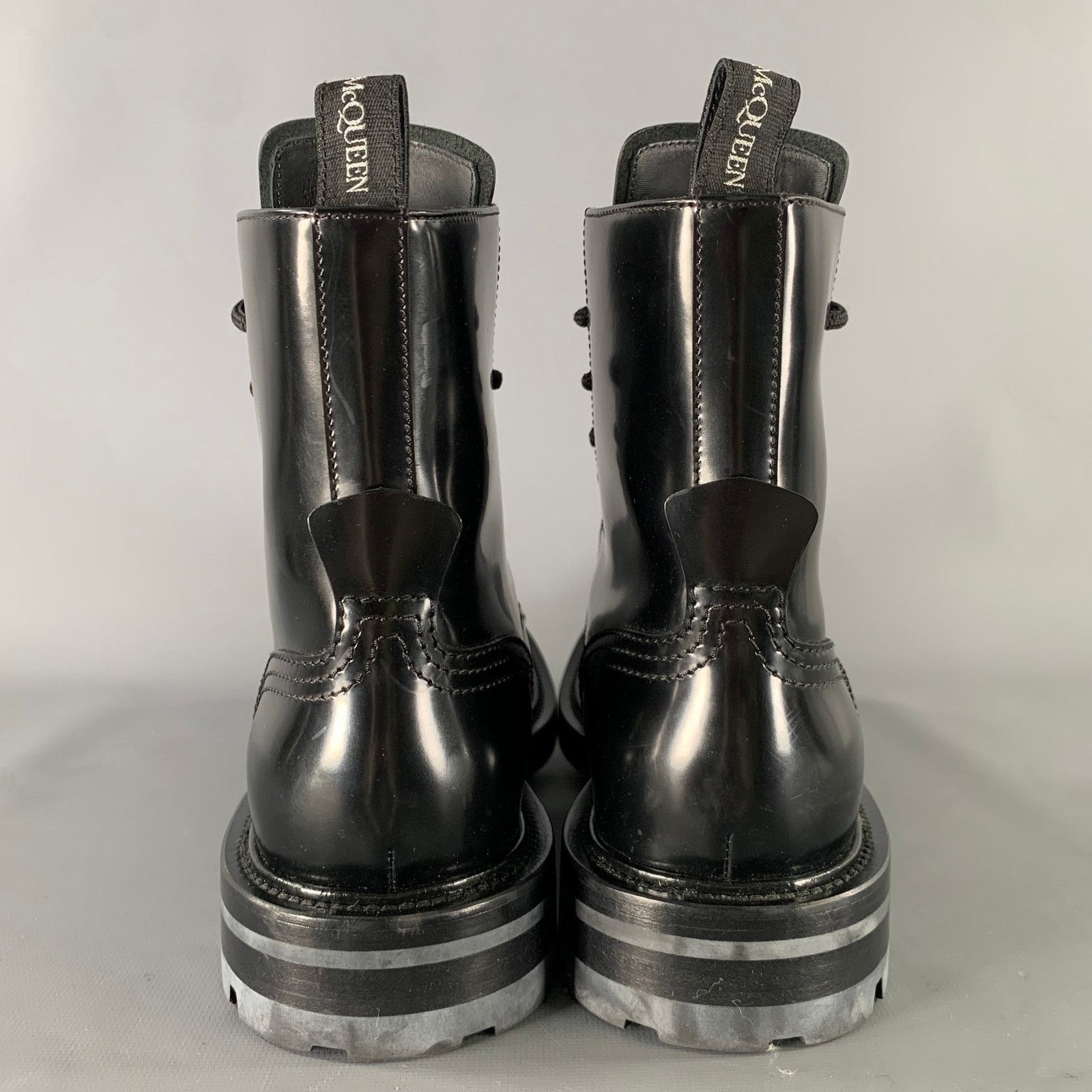 Alexander McQueen ALEXANDER MCQUEEN Size 8.5 Black Leather Lace Up Boots Size US 8.5 / EU 41-42 - 3 Thumbnail