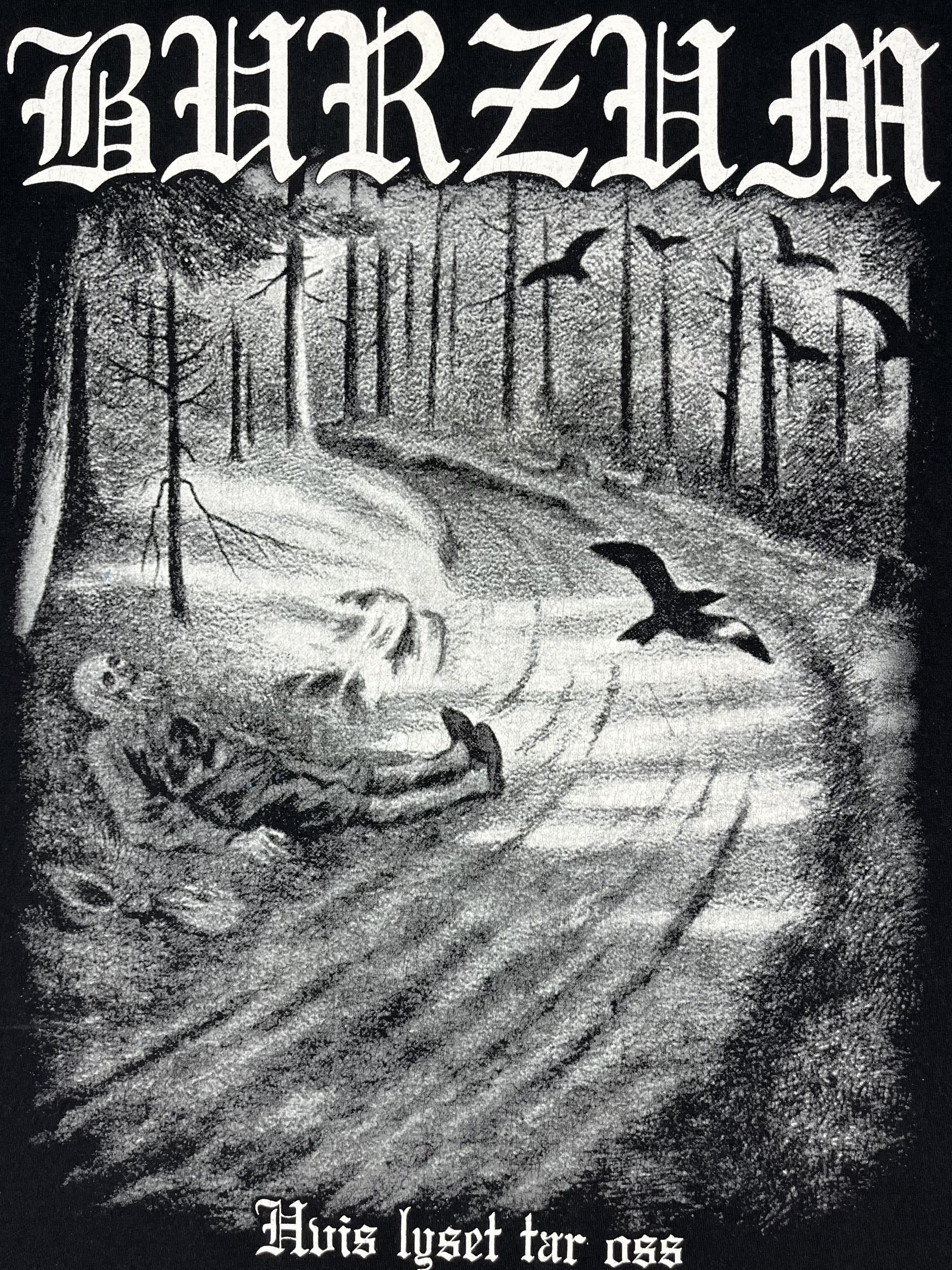 Band Tees Vintage Burzum Hvis Lyset Tar Oss Black Metal T Shirt 00’s Size US M / EU 48-50 / 2 - 7 Thumbnail