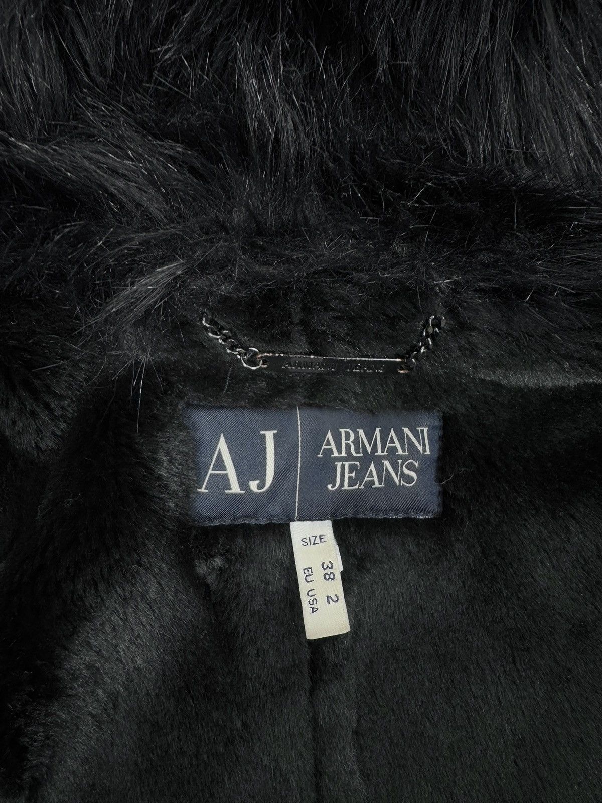 Armani Armani Jeans Faux Fur Coat Belted Hooded size US2 EU38 Size XS / US 0-2 / IT 36-38 - 13 Thumbnail