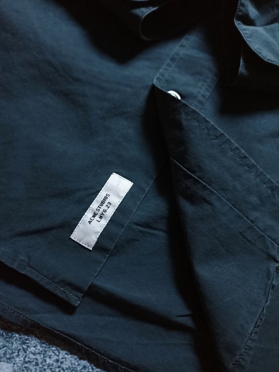 Acne Studios AW14 Acne Studios Men’s Isherwood Pop Shirt Grey Size US M / EU 48-50 / 2 - 7 Thumbnail