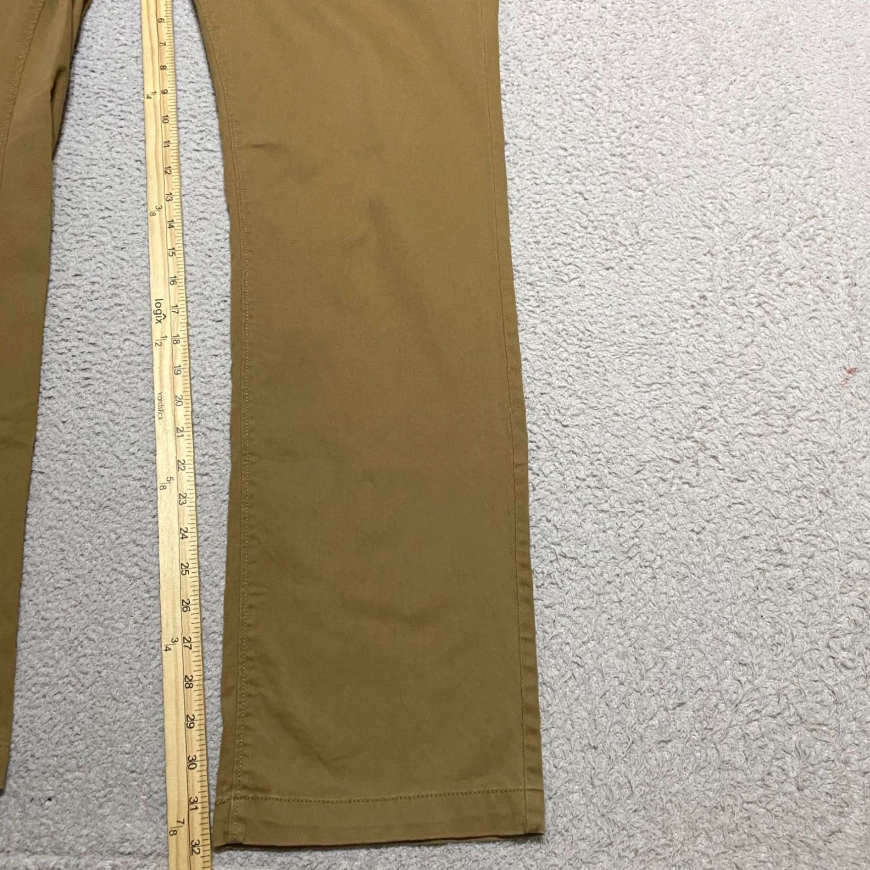 Vintage Columbia Slim Chino Pants Beige Mid Rise 36x32 Mens Regular Straight Flat Front Pocket Pockets Casual Workwear 90s/Preppy Size US 36 / EU 52 - 5 Thumbnail