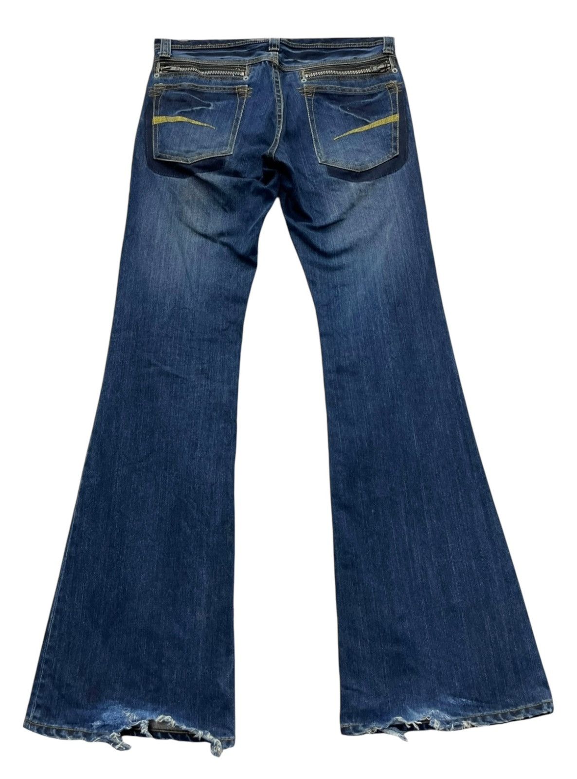 Pro Edge FYE🔥Vintage SUPER FLARE Punk Zipper Pocket Grunge Heel Bite Size US 30 / EU 46 - 3 Thumbnail