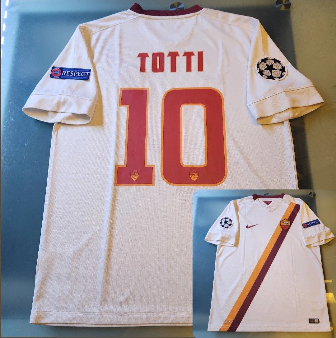 Nike Authentic AS Roma TOTTI 2014-2015 14/15 Away Jersey Size US L / EU 52-54 / 3 - 1 Thumbnail