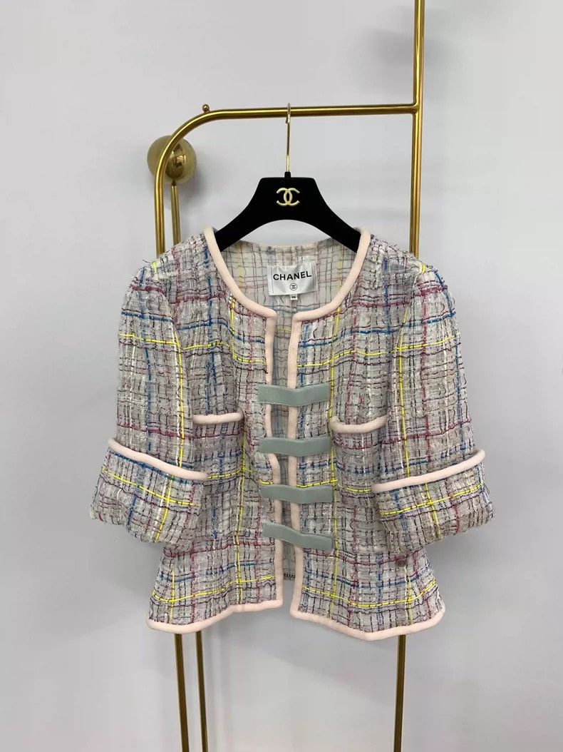 Chanel Chanel Tweed Circuit Series Jacket - dmc Size US M / EU 48-50 / 2 - 1 Thumbnail