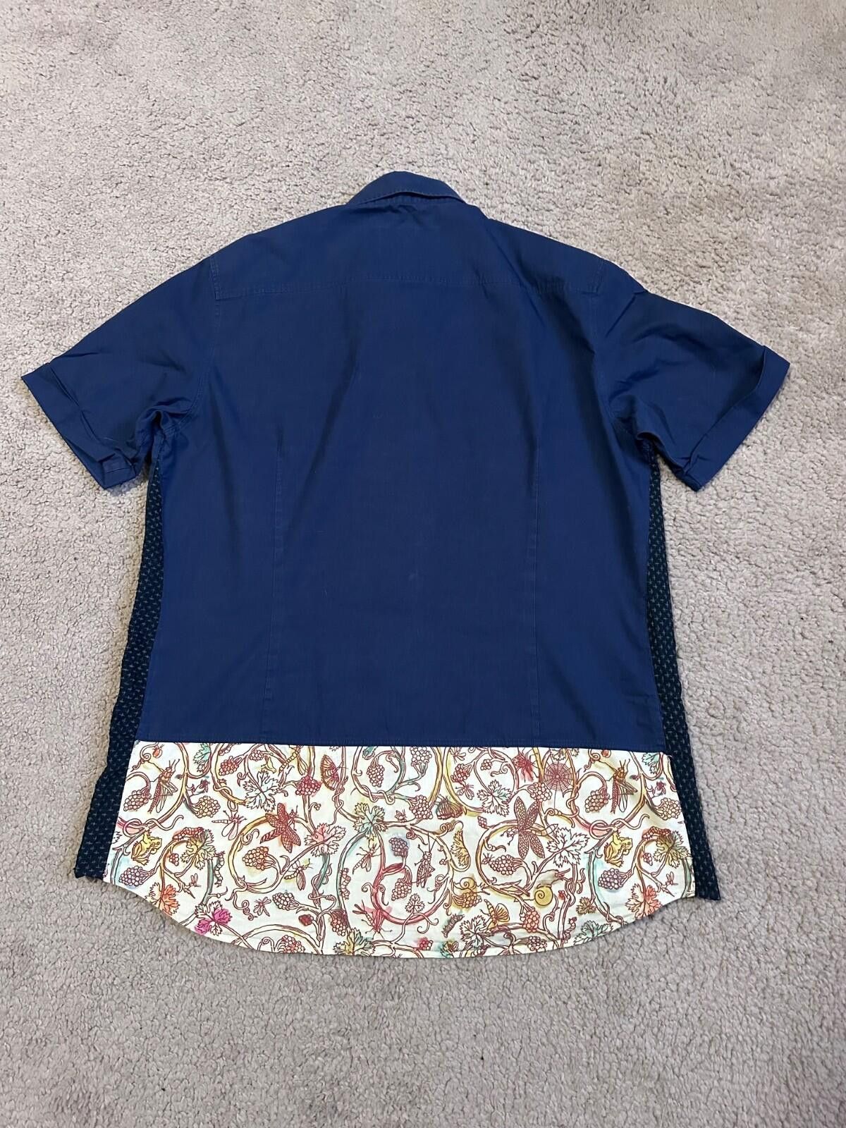 Vivienne Westwood Rare Vivienne Westwood Shirt Blue Colour Block Vintage Shirt Size US M / EU 48-50 / 2 - 5 Thumbnail